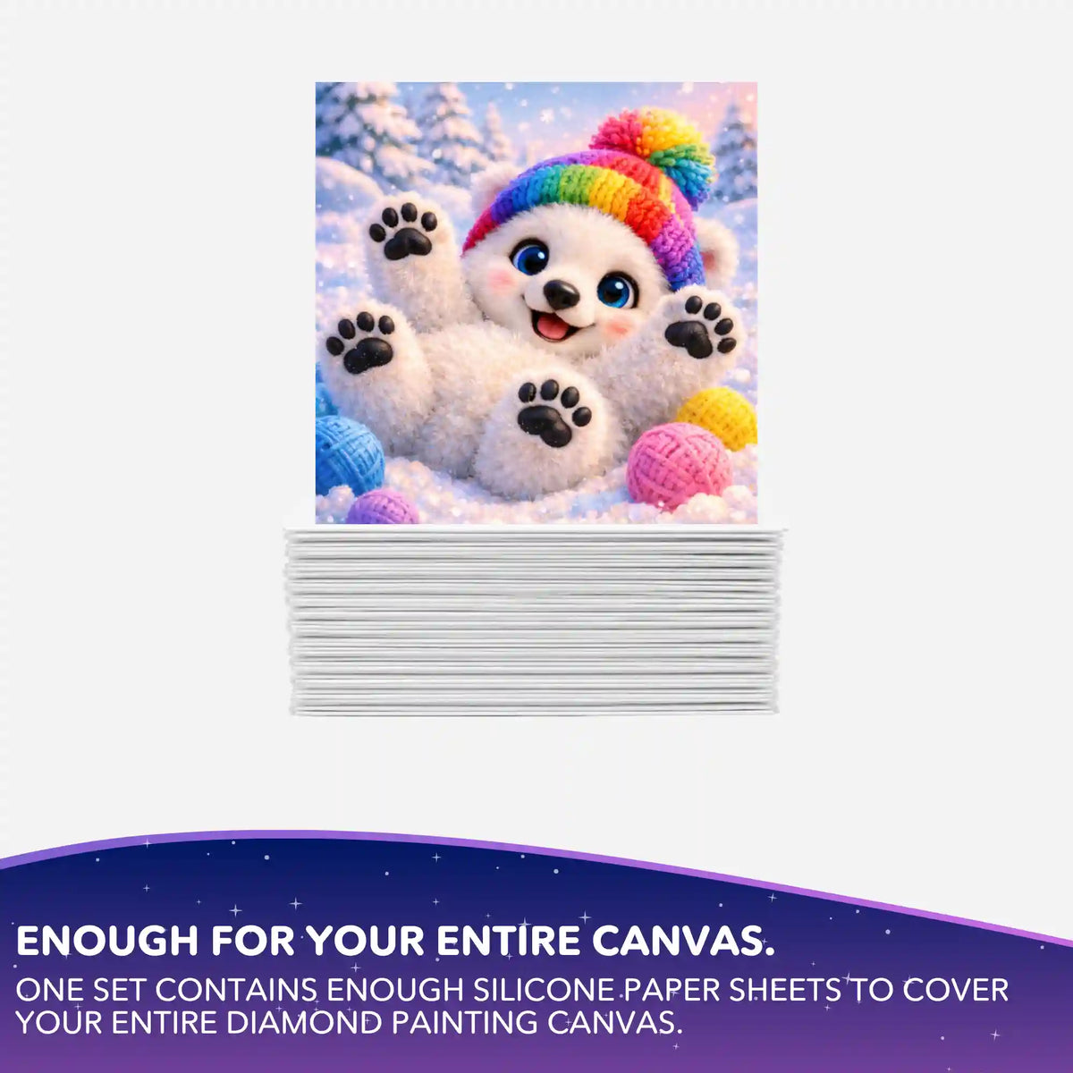 Silicone Paper Set – Winter Joy – 10x10cm