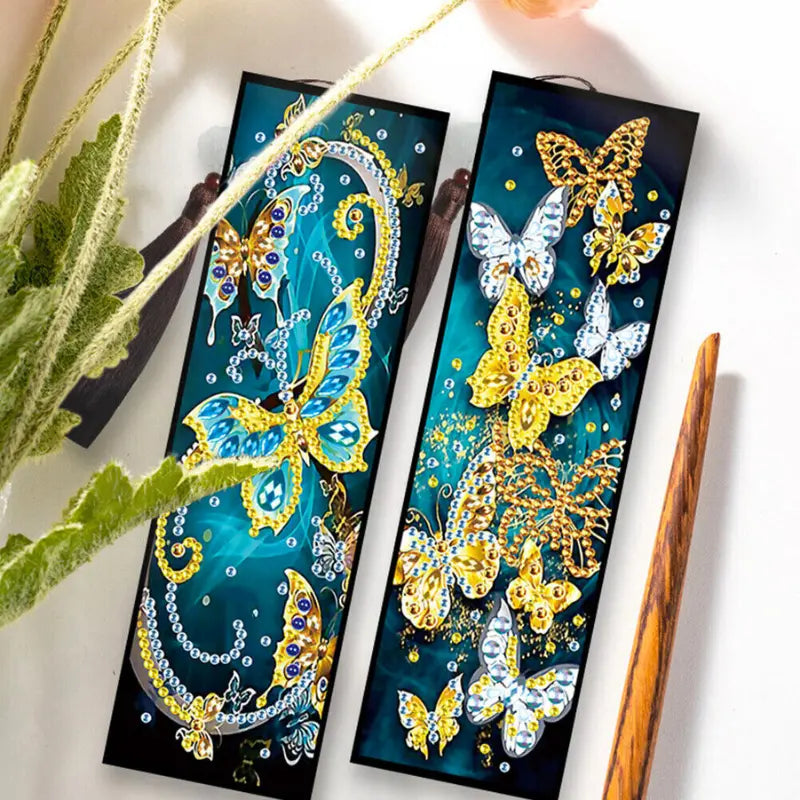 Diamond Painting Bookmark “Fox & Butterfly” 2-Piece Set