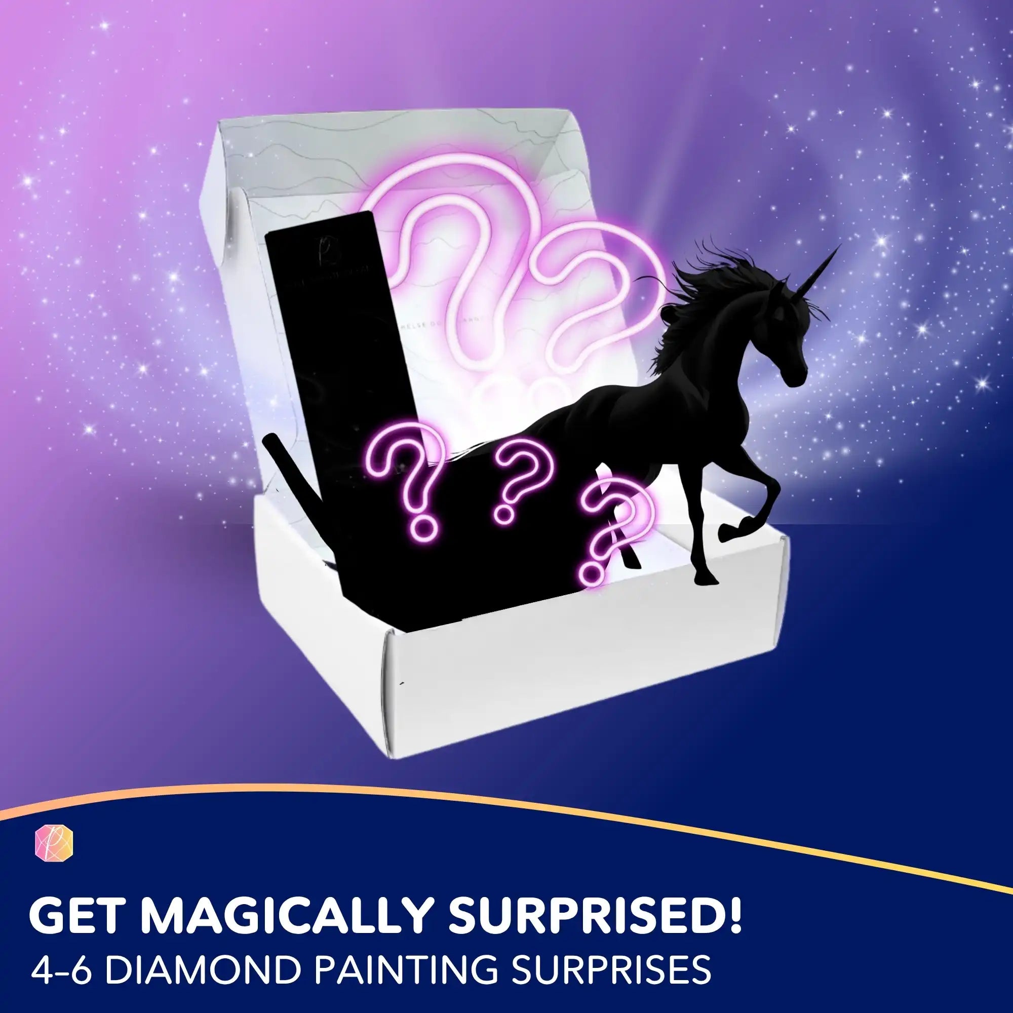 Diamond Painting Mystery-Box "Unicorns" (#1)