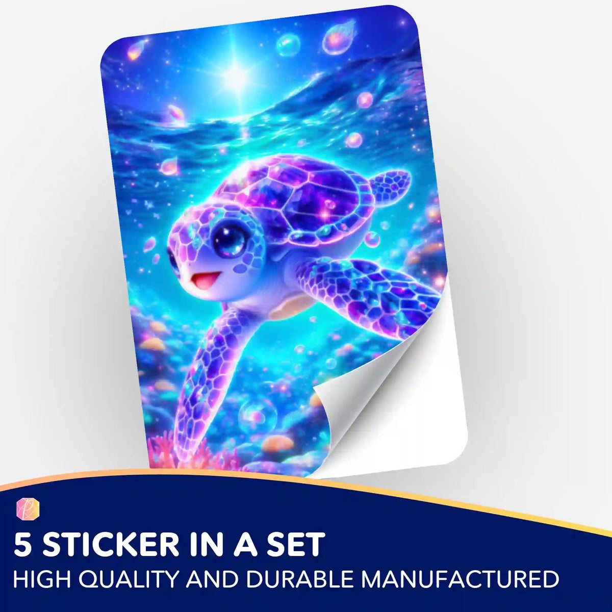 Wall Sticker 5-Pack - Star Turtle