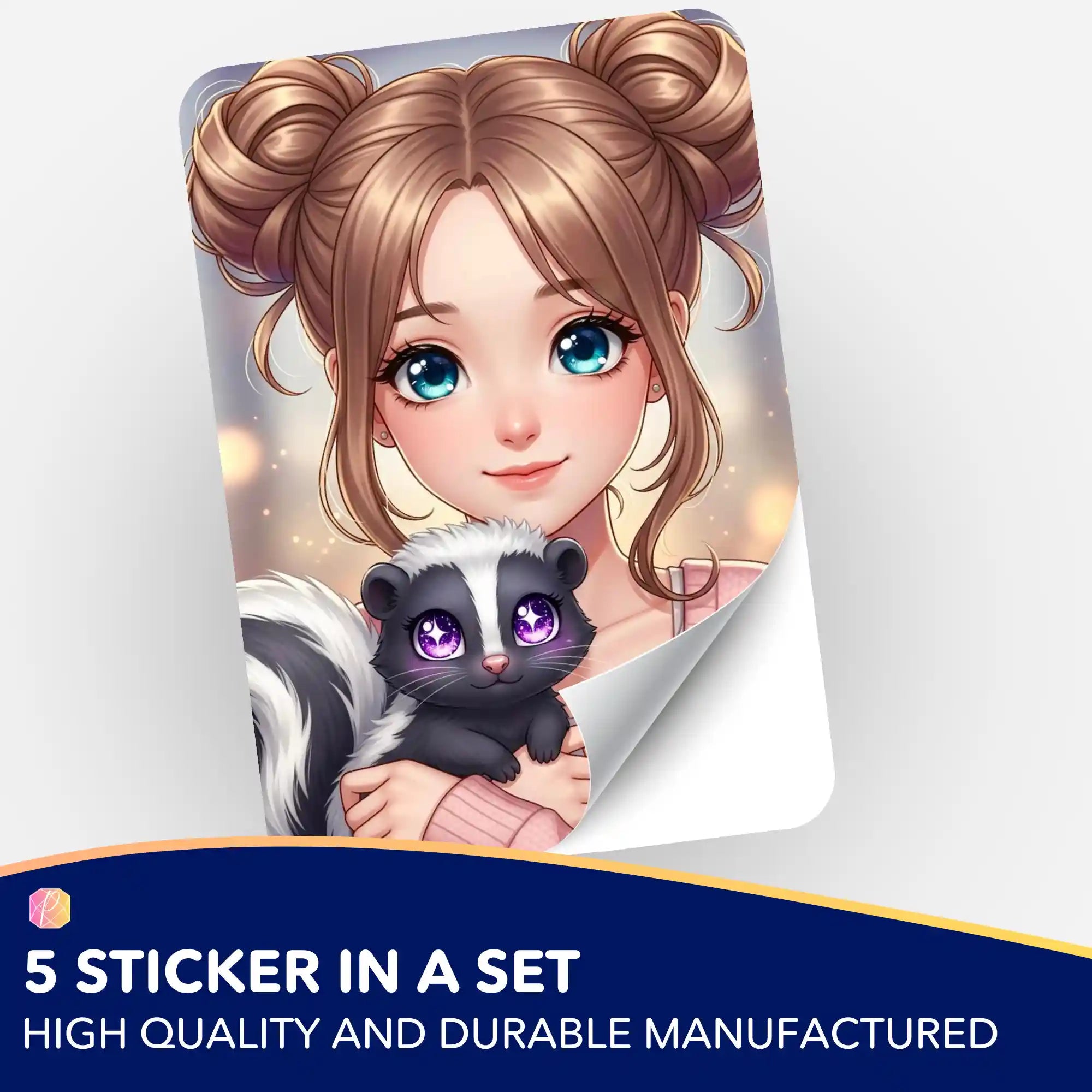 Wall Sticker 5-Pack - Yuna & Puki