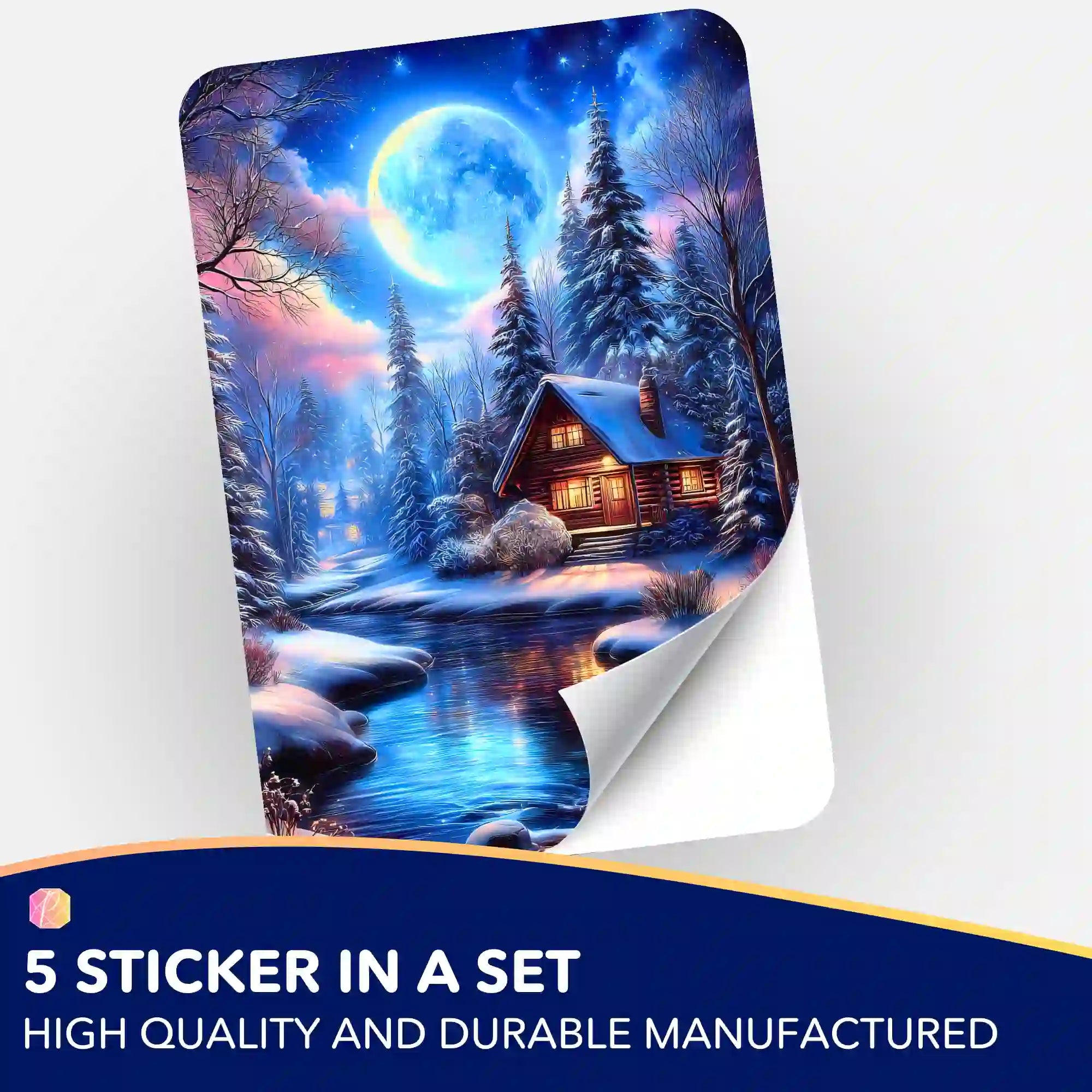 Wall Sticker 5-Pack - Refuge in the Silver Light "Limited Edition"