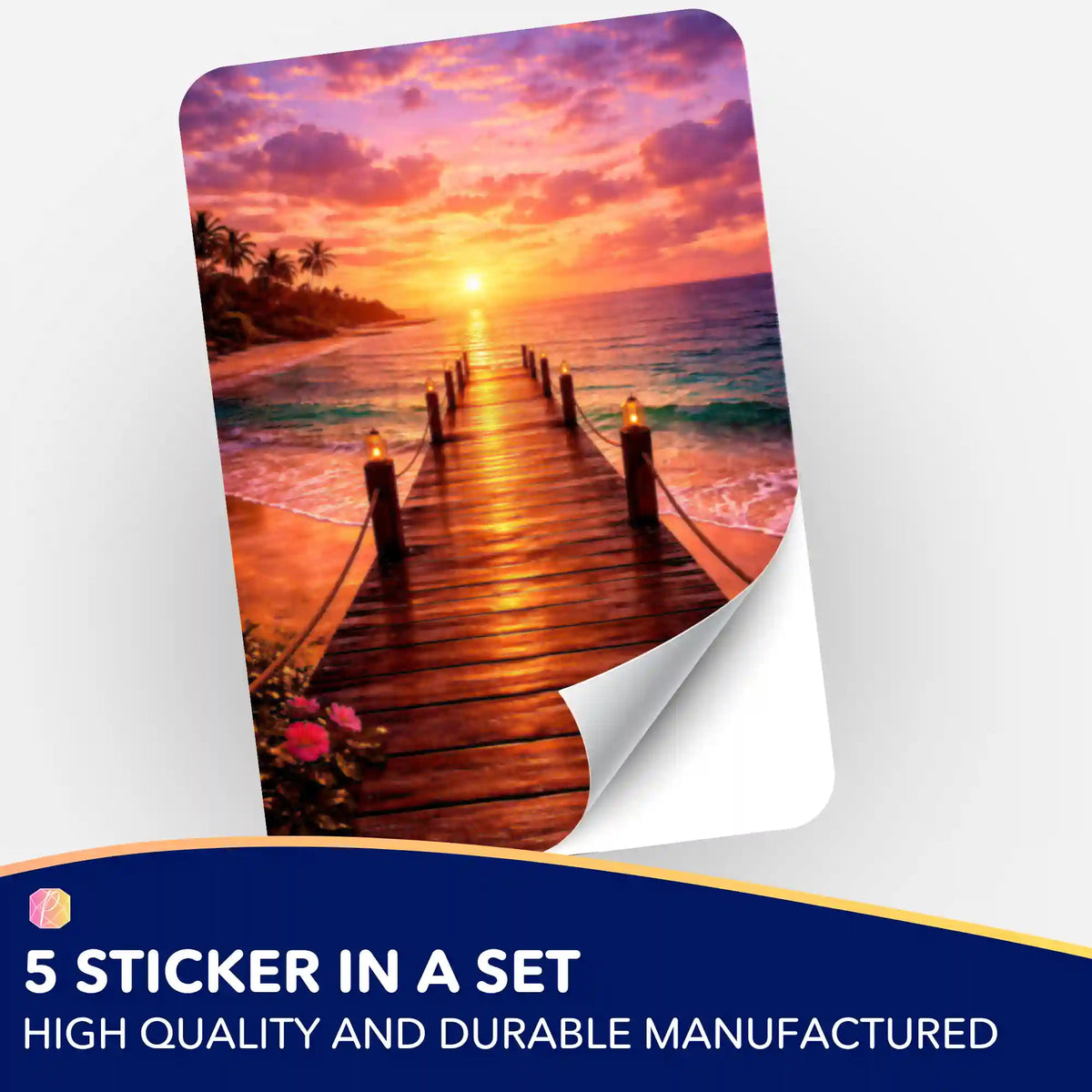 Wall Sticker 5-Pack - To Where the Day Finds Peace