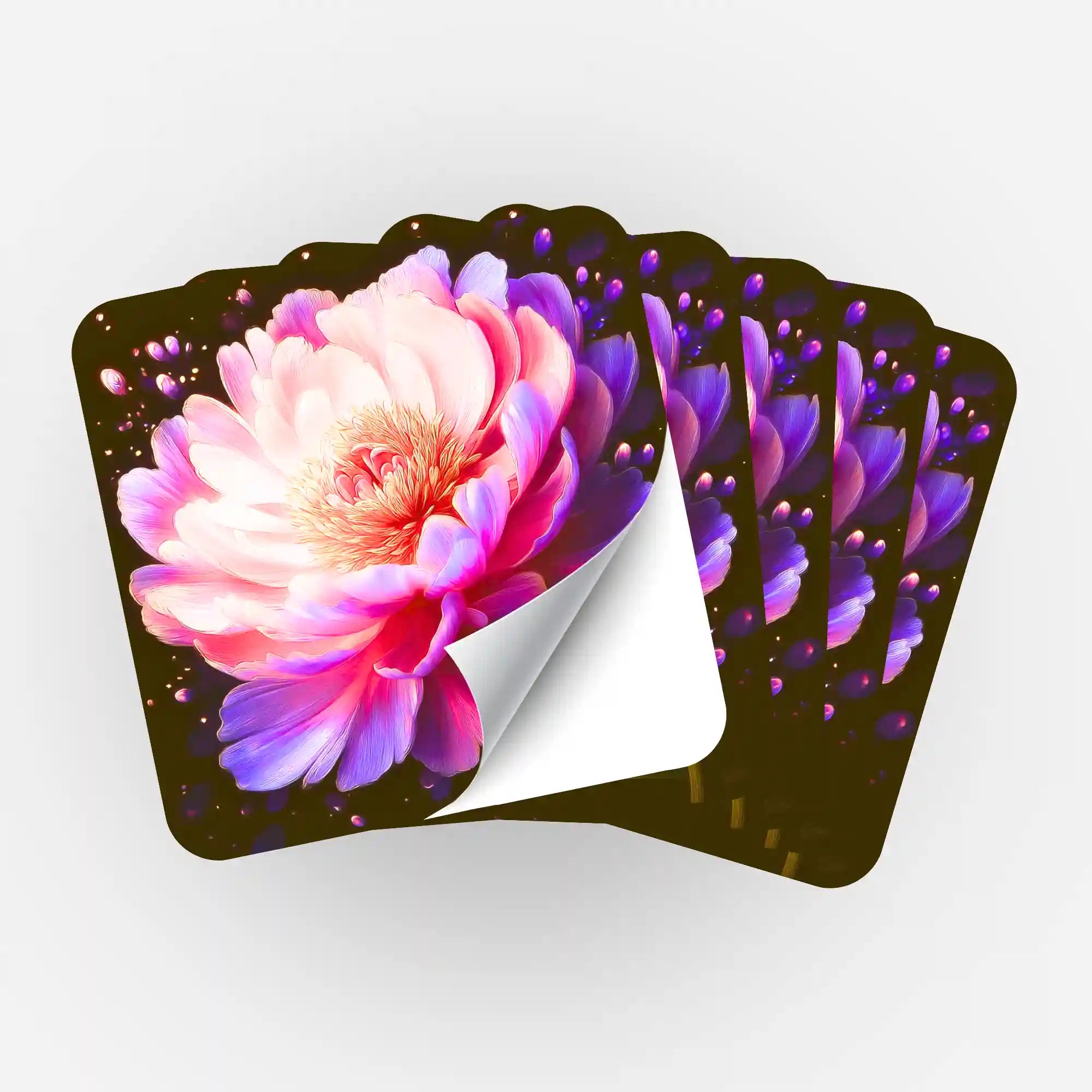 Wall Sticker 5-Pack - Whisper Of The Peony