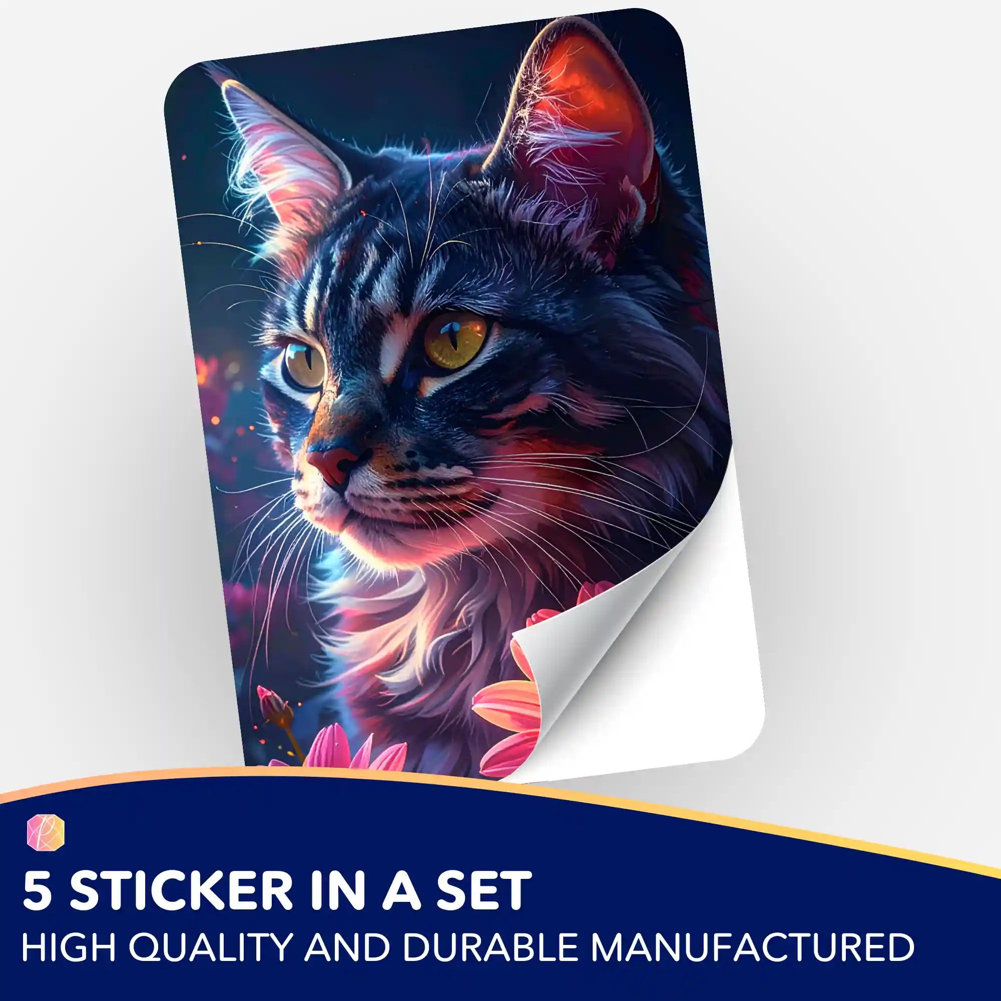Wall Sticker 5-Pack - Blessing of Bastet