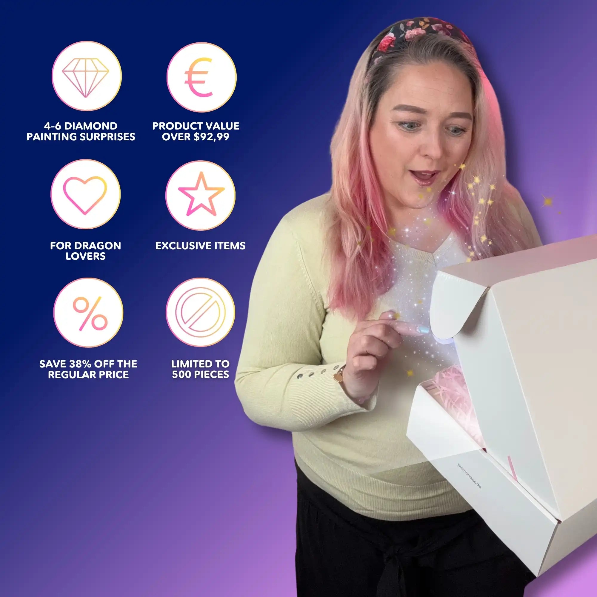 Diamond Painting Mystery-Box "Dragon" (#1)