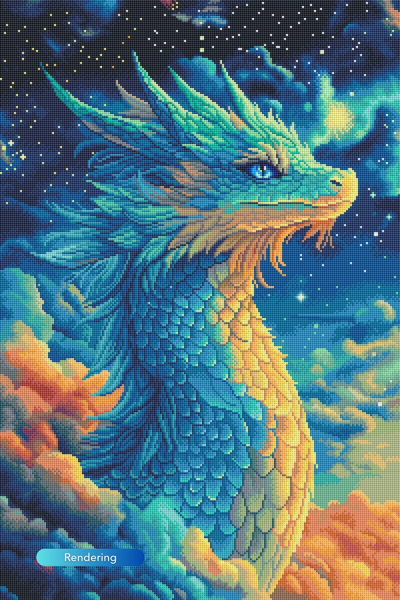 Diamond Painting Susen Pfifferling - Sky Dragon Saphira