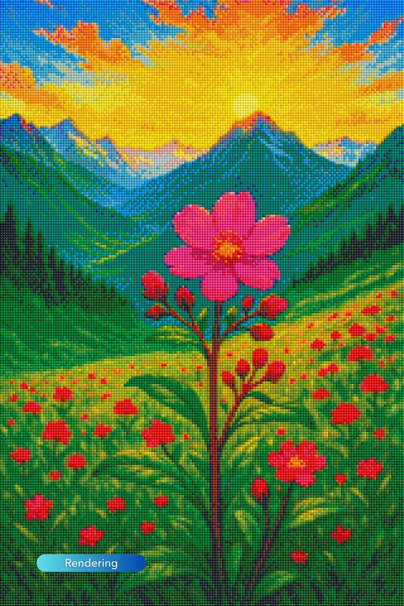 Diamond Painting Jennifer Special - Mountain Flower