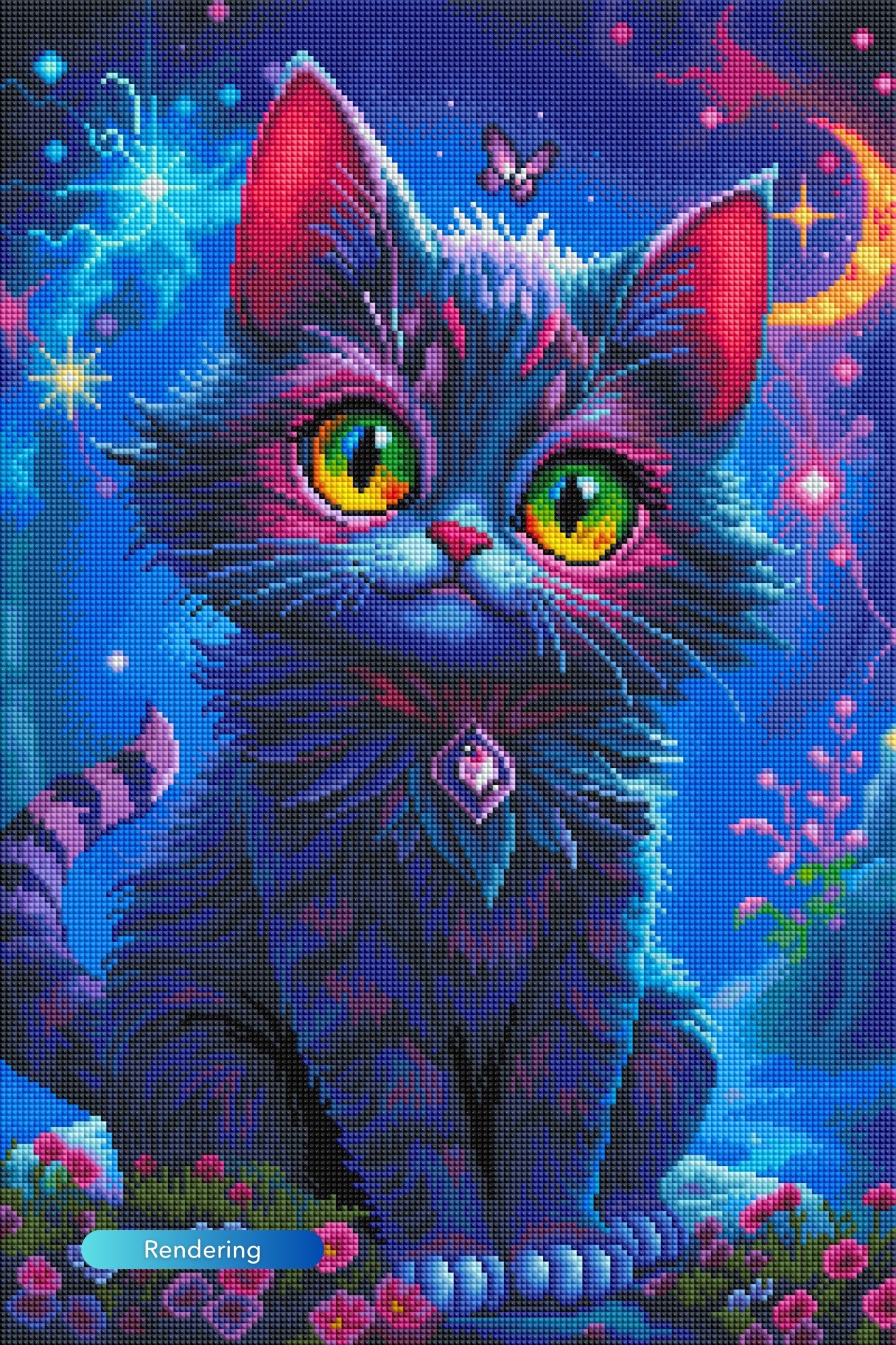 Diamond Painting - Night Cat