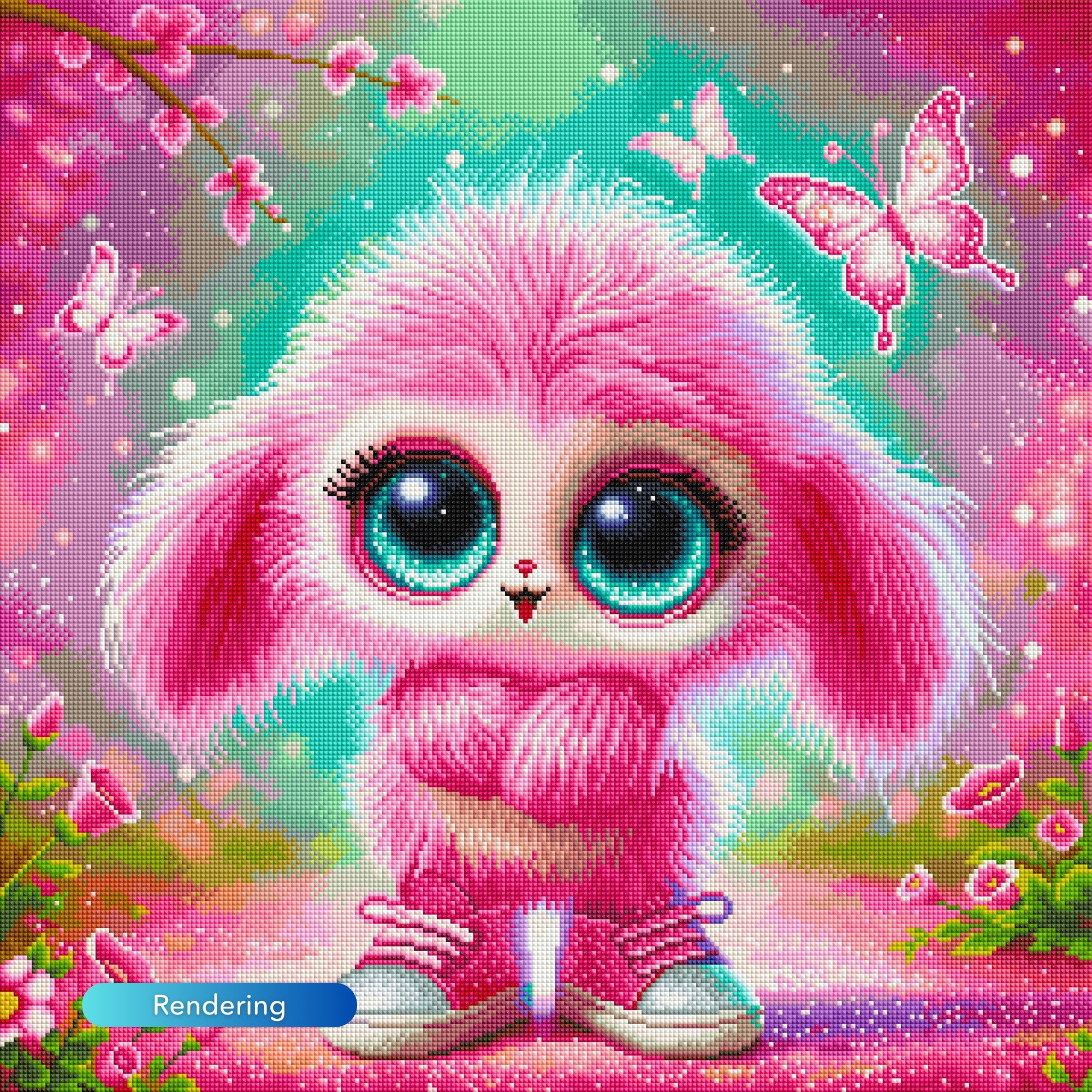 Diamond Painting CrazyBee Special - Pink Fluffel Knuffel