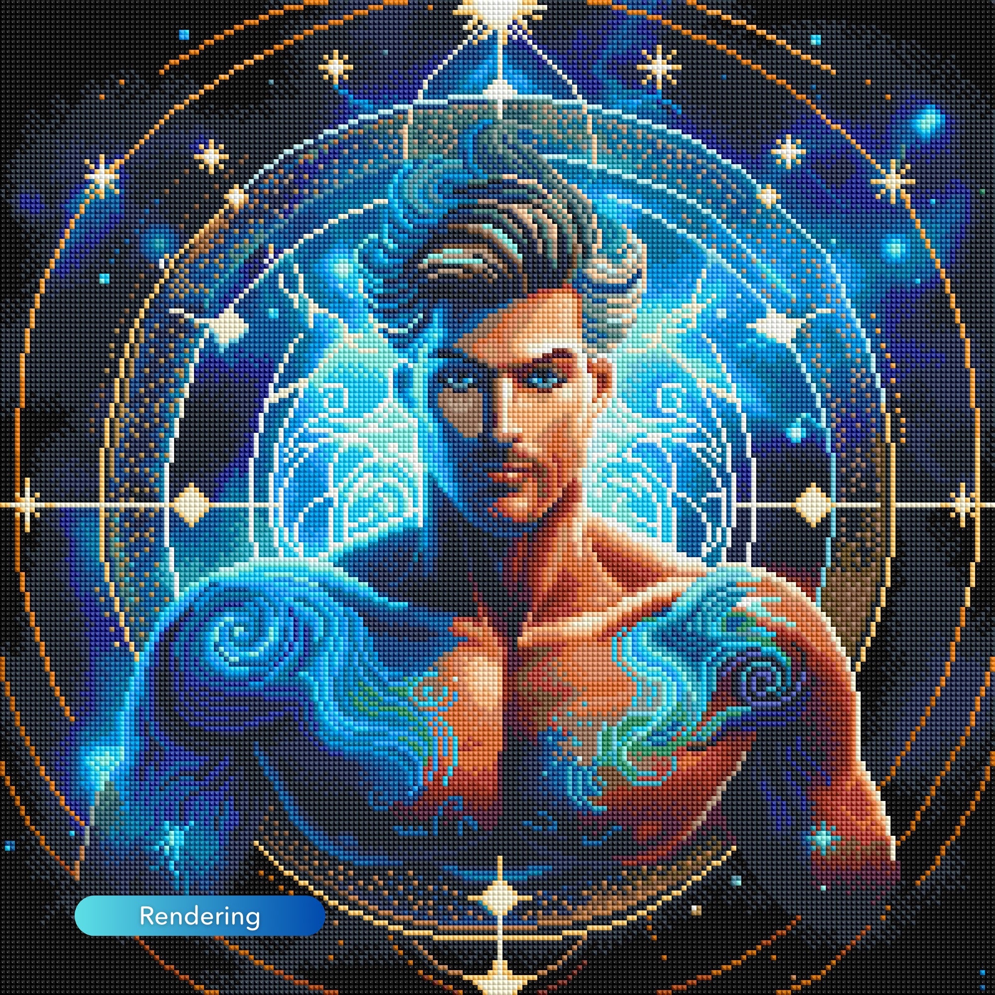 Diamond Painting - Aquarius Zodiac "Limited Edition"