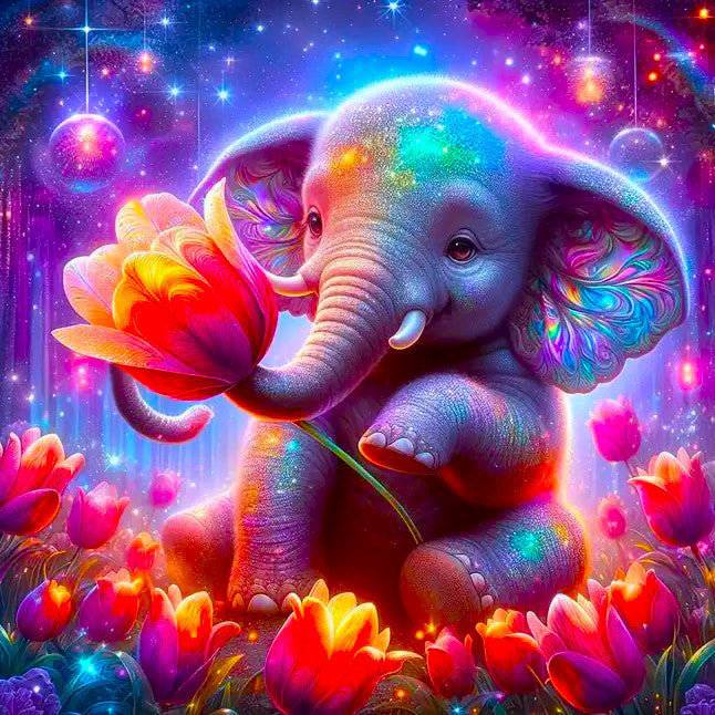 Diamond Painting - Elephant Girl
