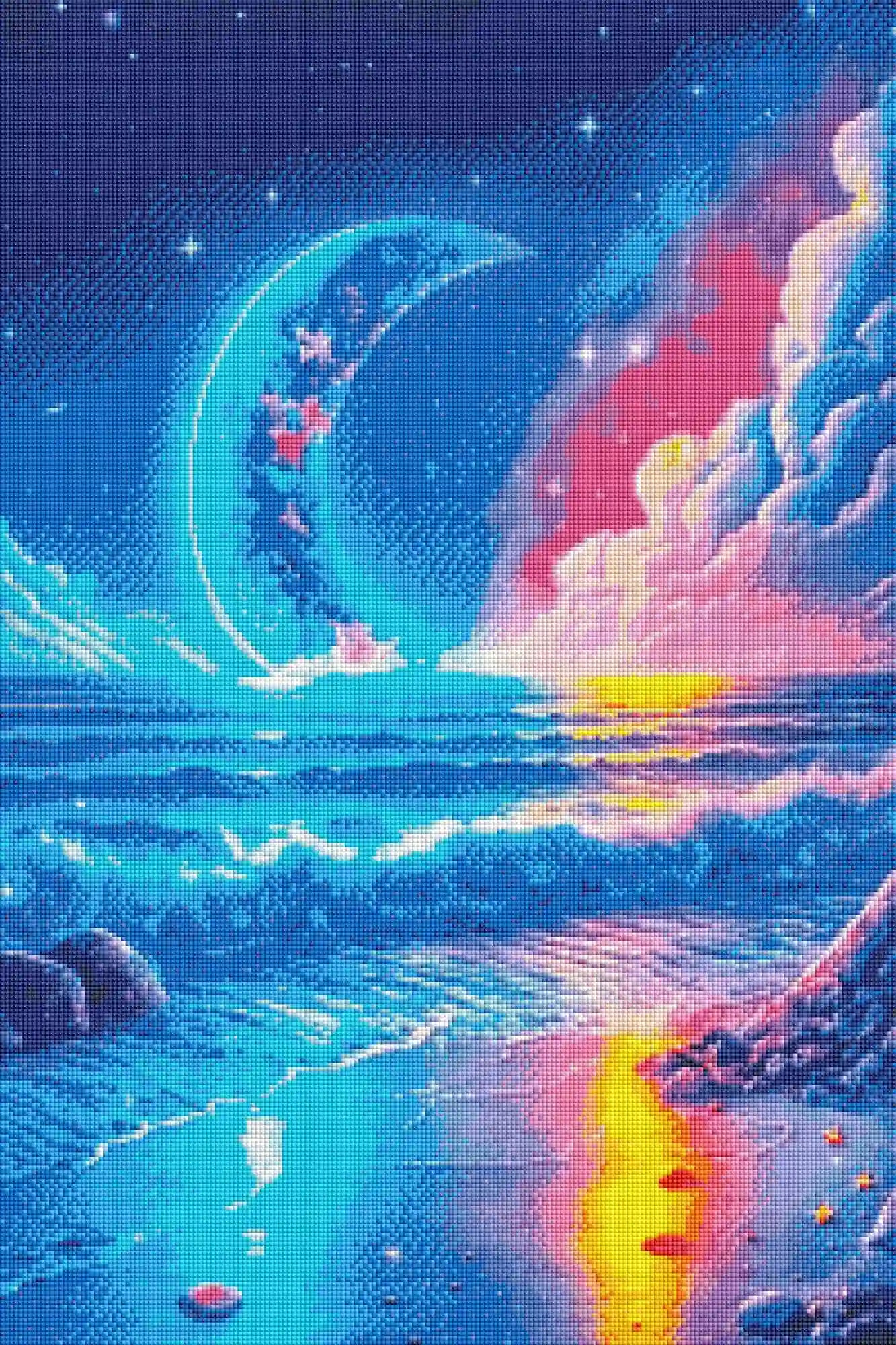 Diamond Painting AB Special – Beach in the Moonlight