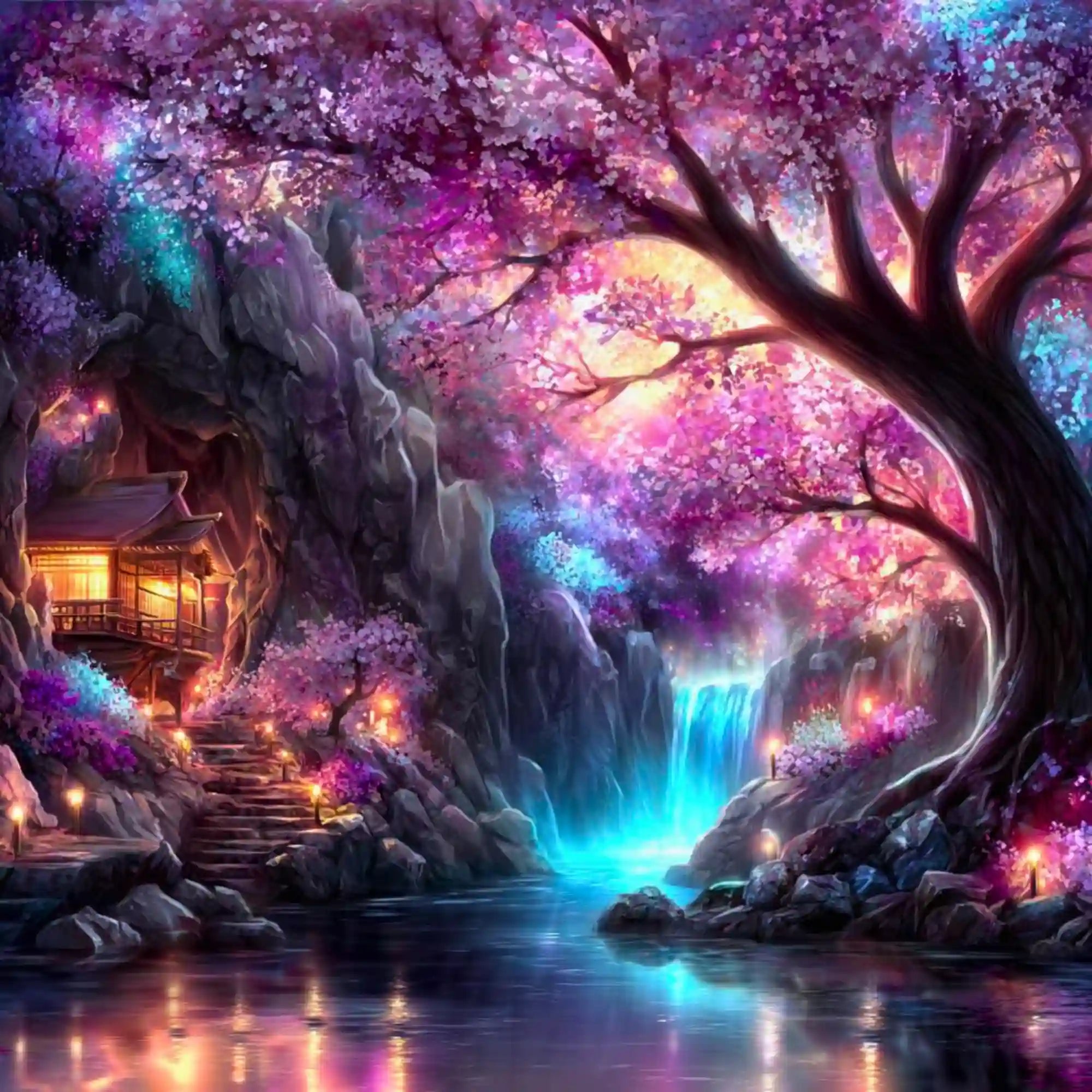 Diamond Painting – The Light of Sakura "Limited Edition"