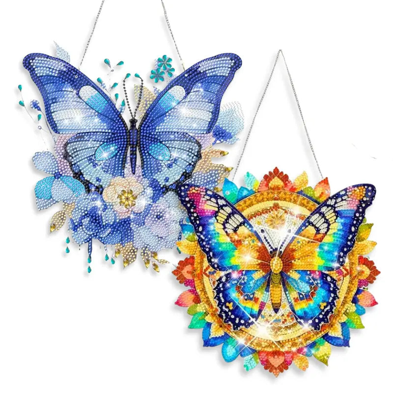 Diamond Painting XXL Wall Hanger –  Colorful Butterflies