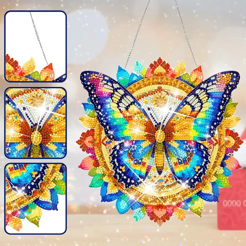 Diamond Painting XXL Wall Hanger –  Colorful Butterflies