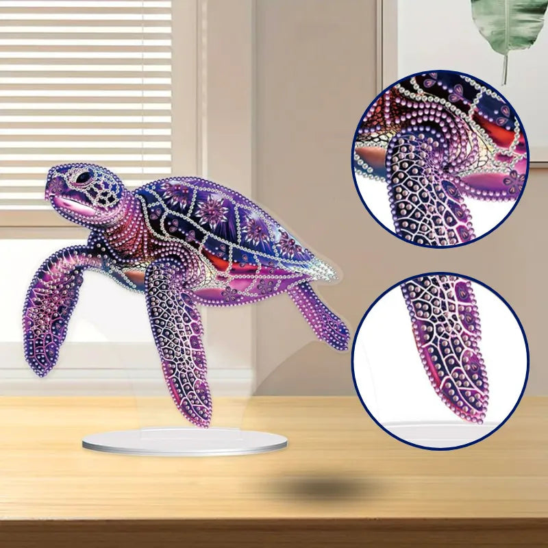 Diamond Painting Stand - Purple Turtle