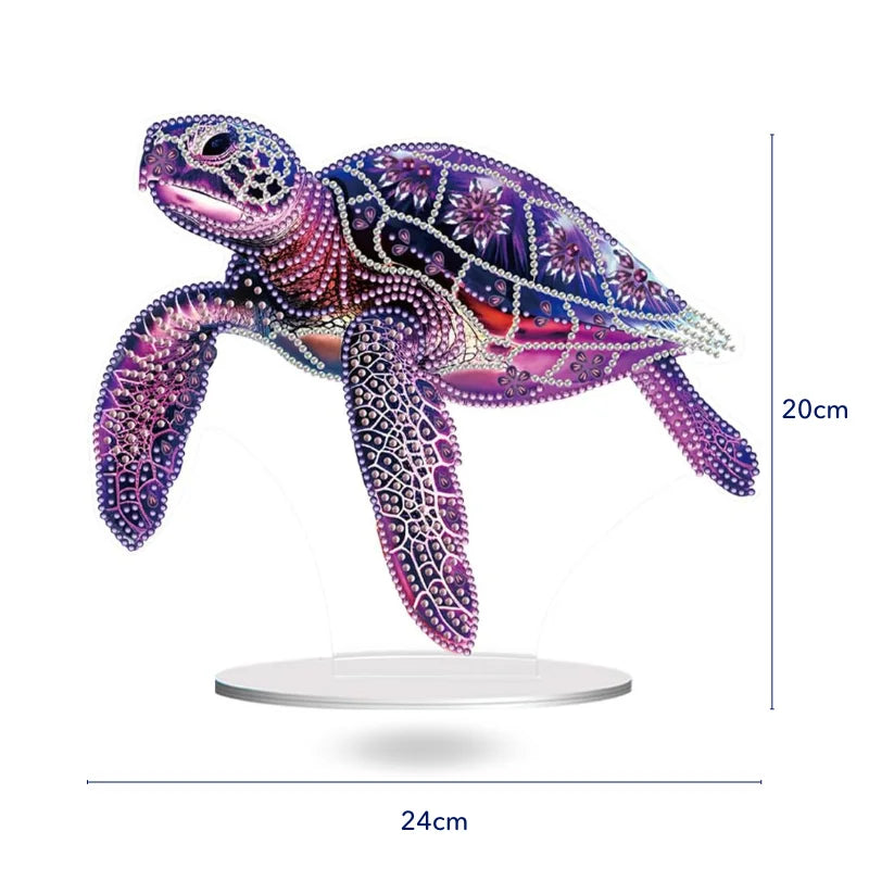 Diamond Painting Stand - Purple Turtle