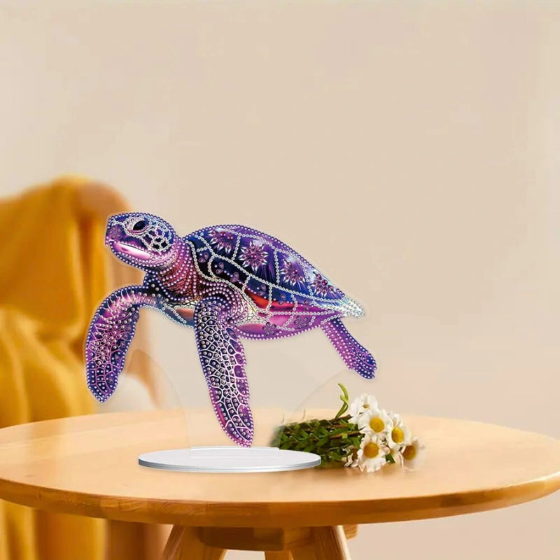 Diamond Painting Stand - Purple Turtle
