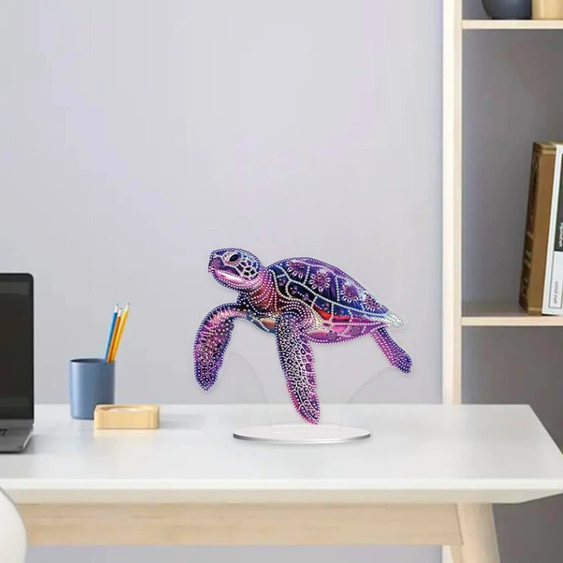 Diamond Painting Stand - Purple Turtle
