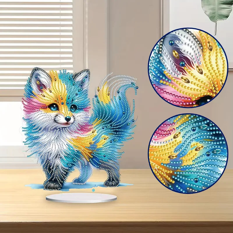 Diamond Painting Stand – Colorful Foxy