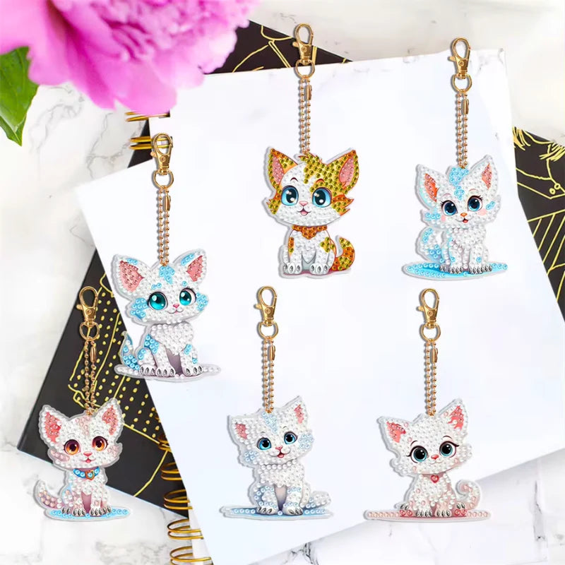 Diamond Painting Keychain – Sweet Cats
