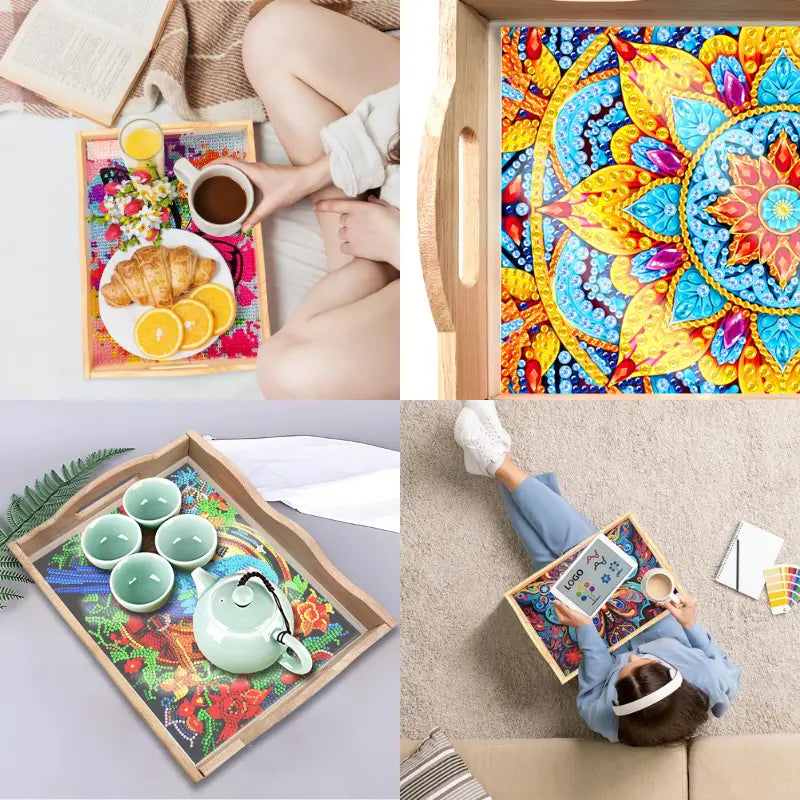 Diamond Painting – Serving Tray "Colors & Fantasy"