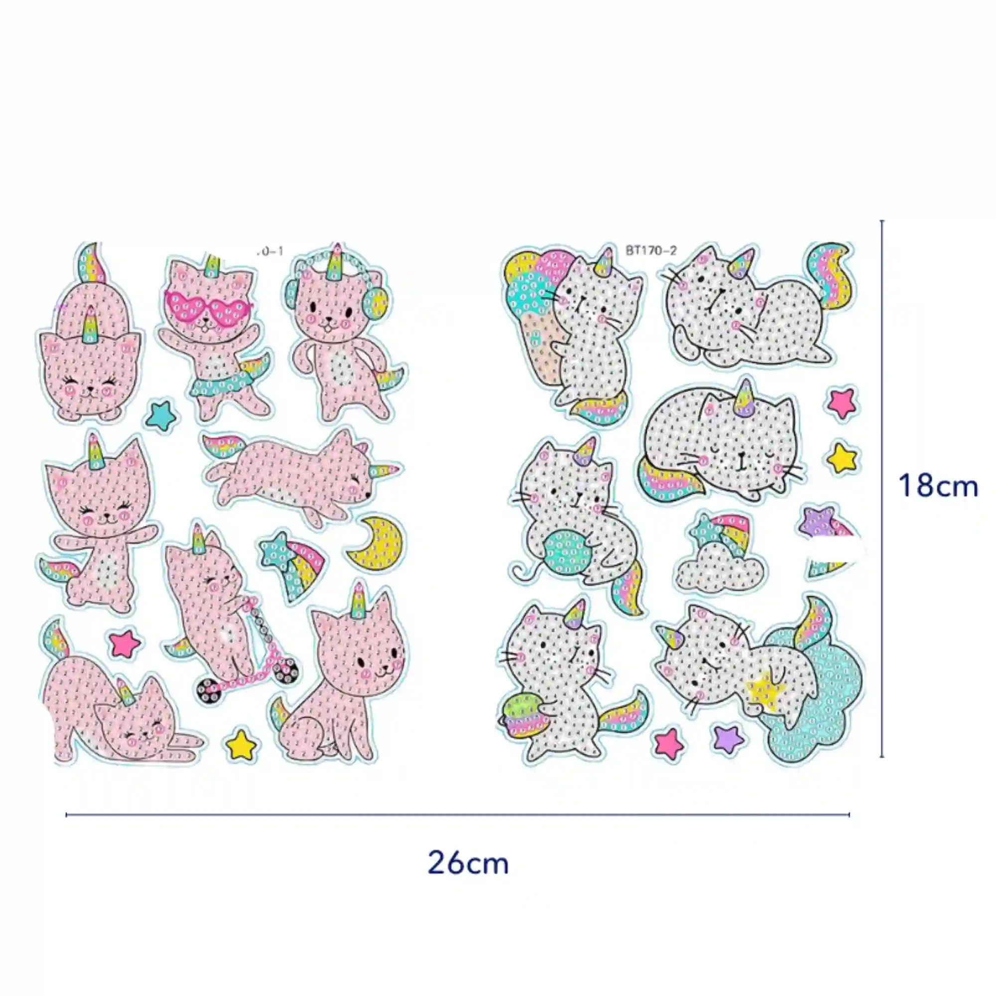 Diamond Painting Sticker Set XL - I wish i was a Unicorn