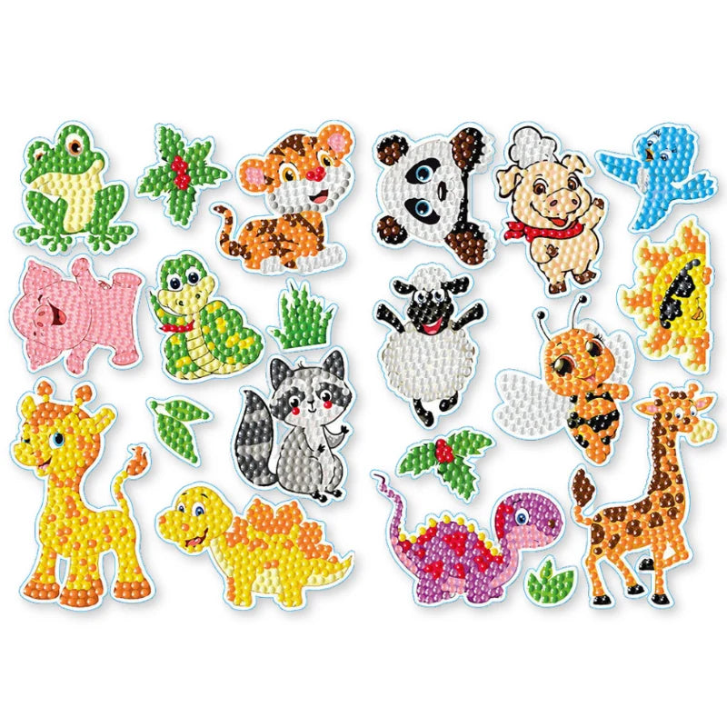 Diamond Painting Sticker Set XL – Animal Friends
