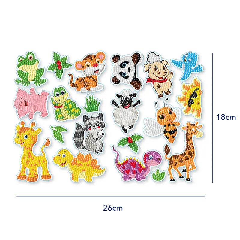 Diamond Painting Sticker Set XL – Animal Friends