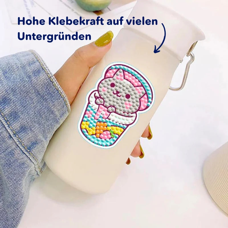 Diamond Painting Sticker – Yum Yum Cat