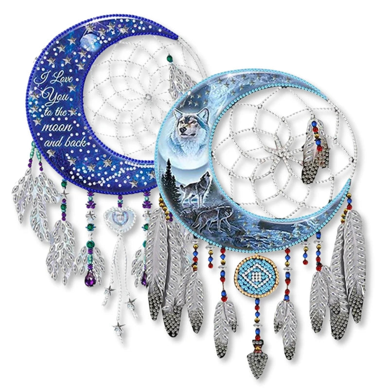 Diamond Painting Dreamcatcher – "Moon & Dreams"