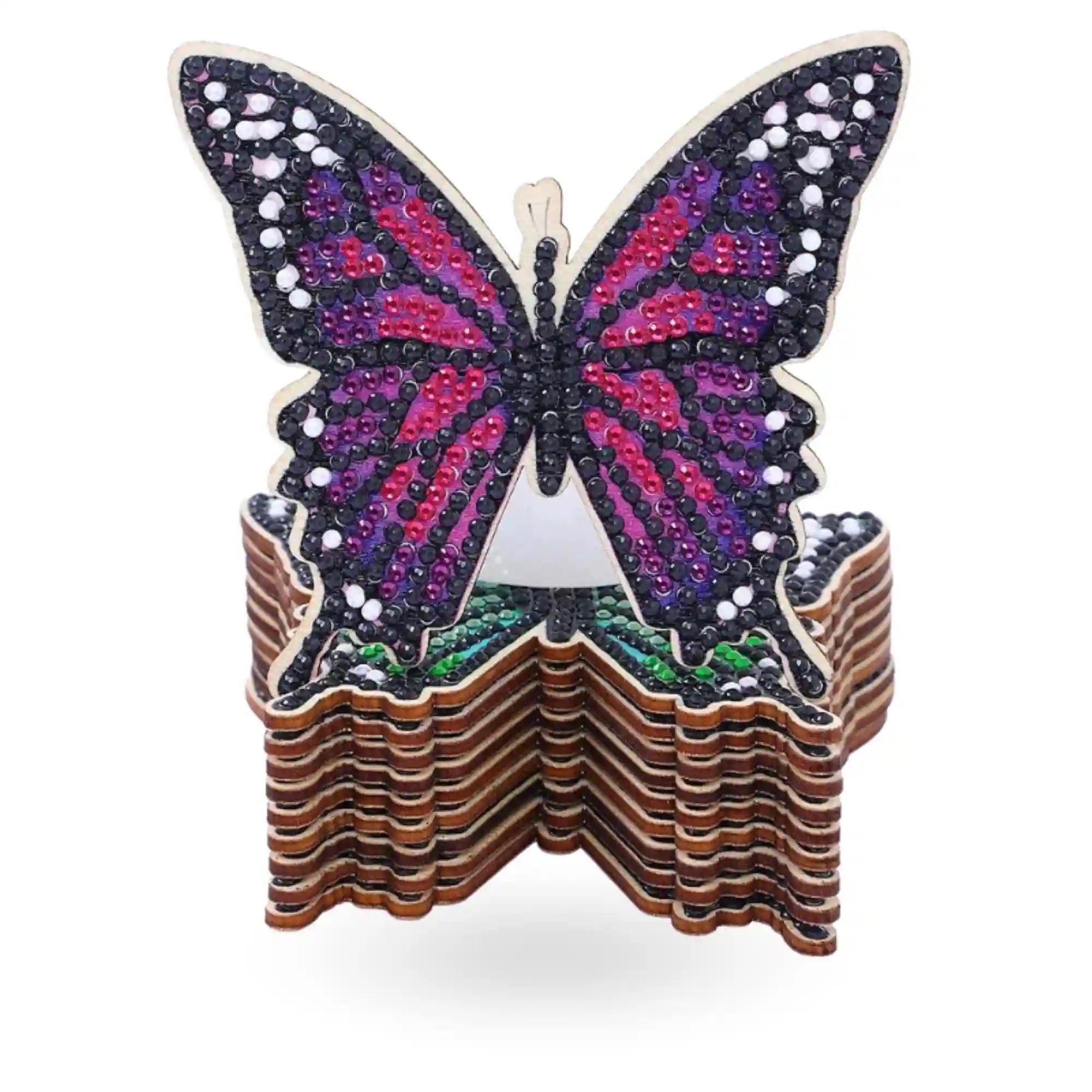 Diamond Painting - Coaster "Butterflies"