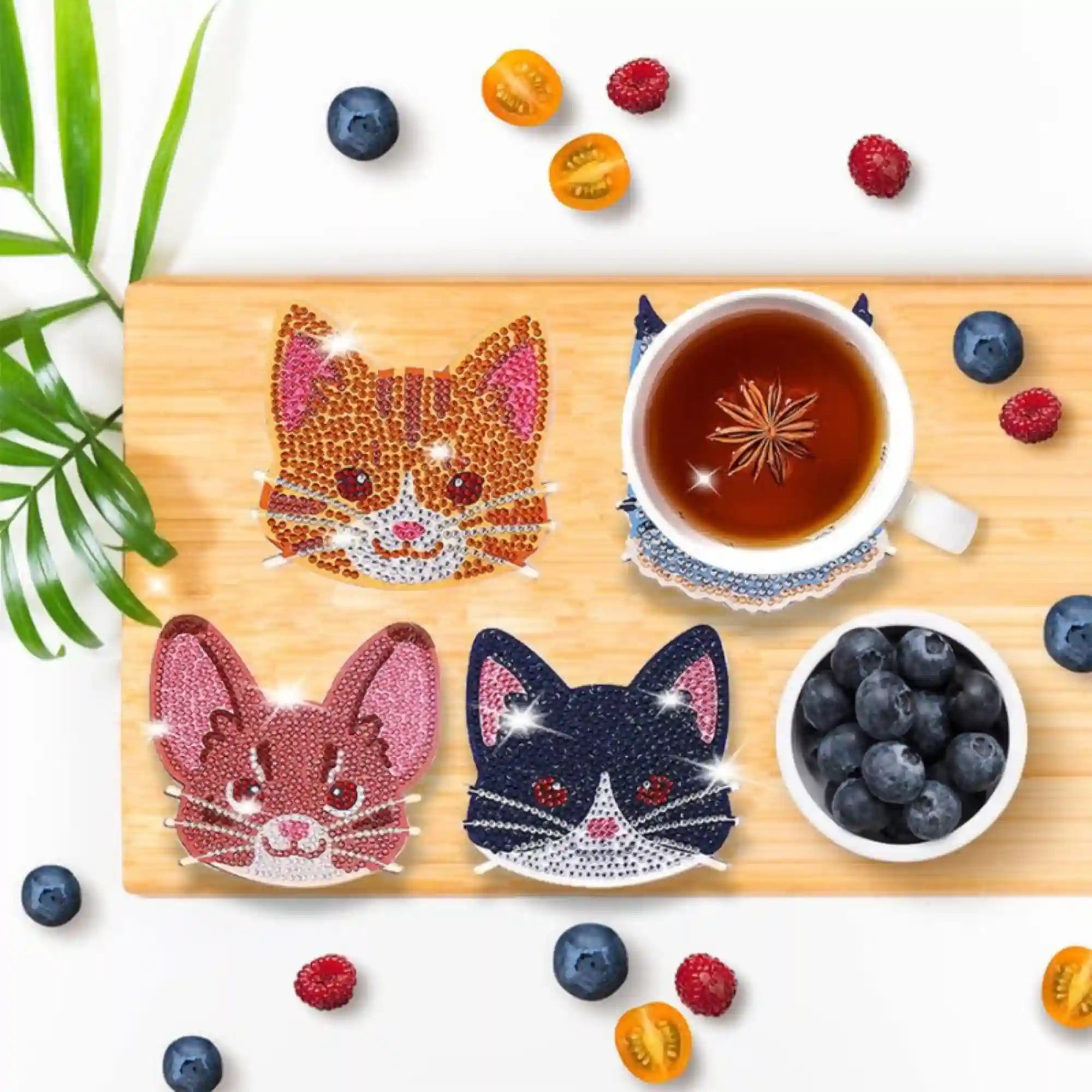 Diamond Painting - Coaster "Cat and Mouse"