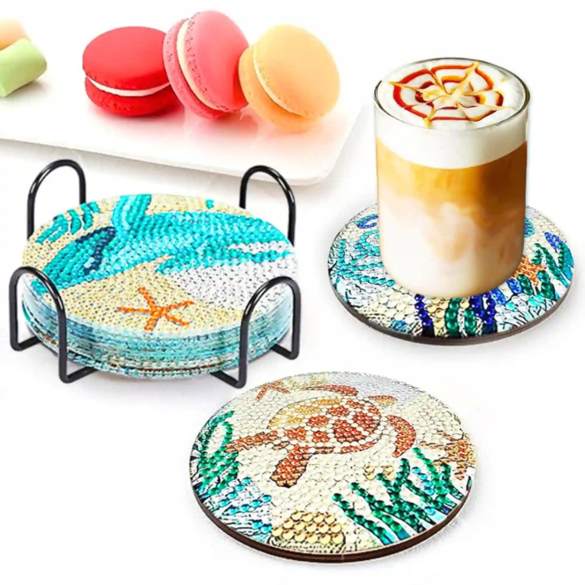 Diamond Painting - Coaster "Sea Animals"
