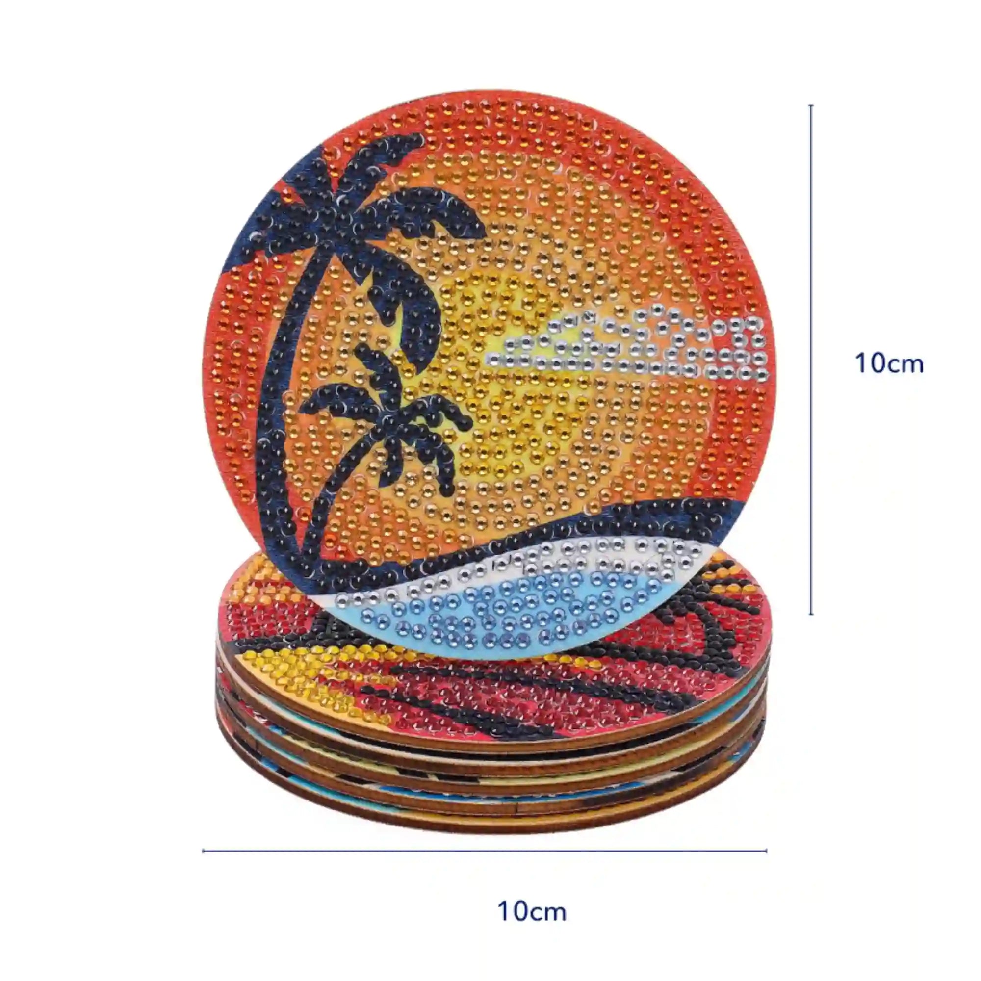 Diamond Painting - Coaster "Sunset-Love"