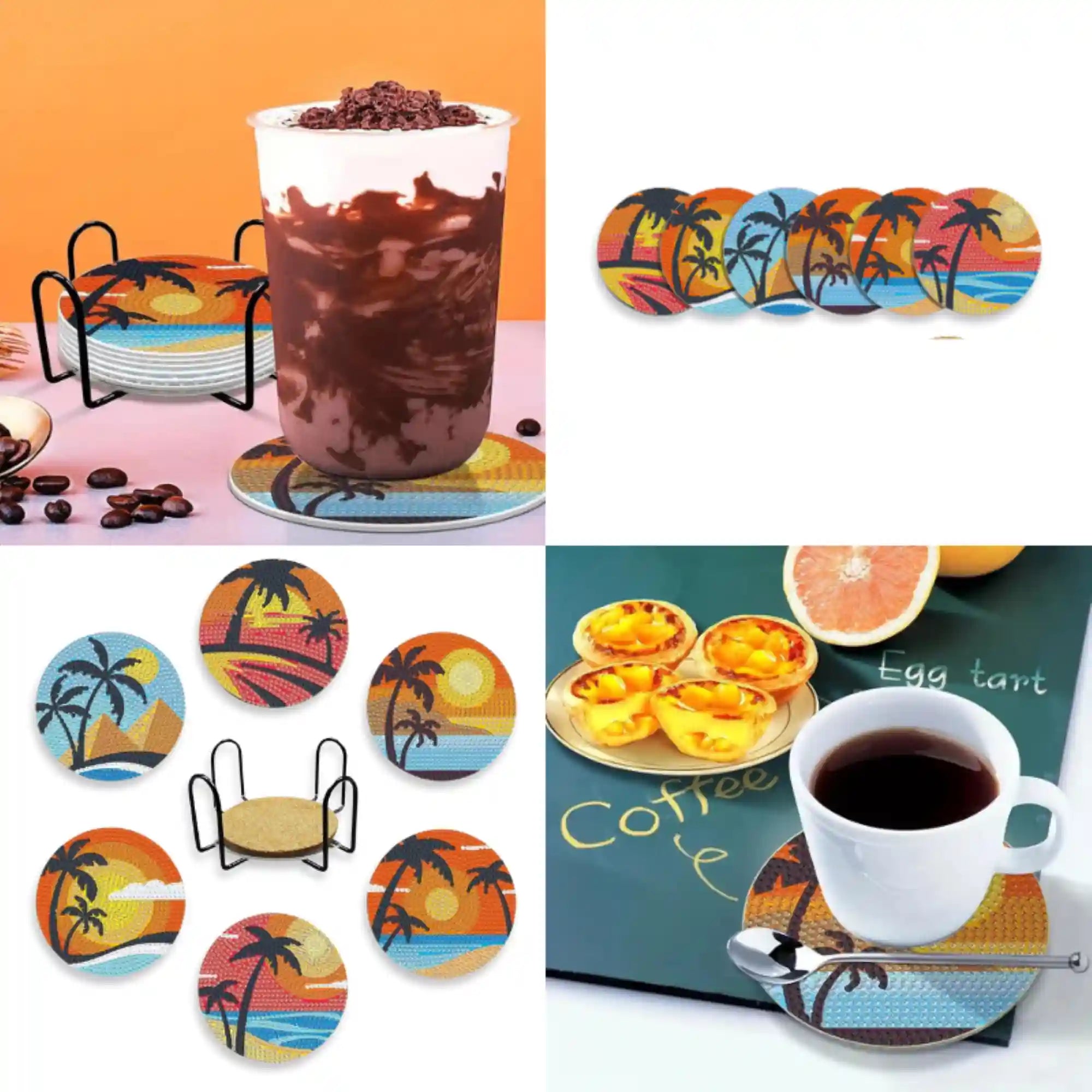 Diamond Painting - Coaster "Sunset-Love"