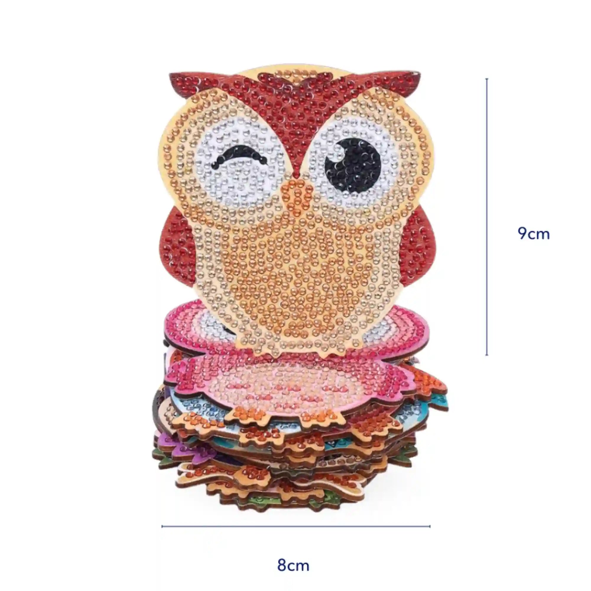 Diamond Painting - Coaster "Owls"