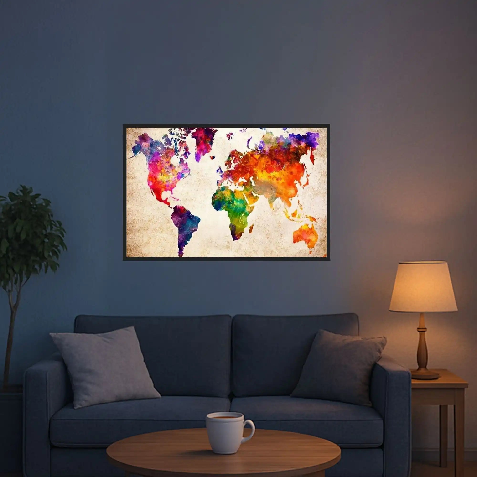 Diamond Painting – Colorful World Map