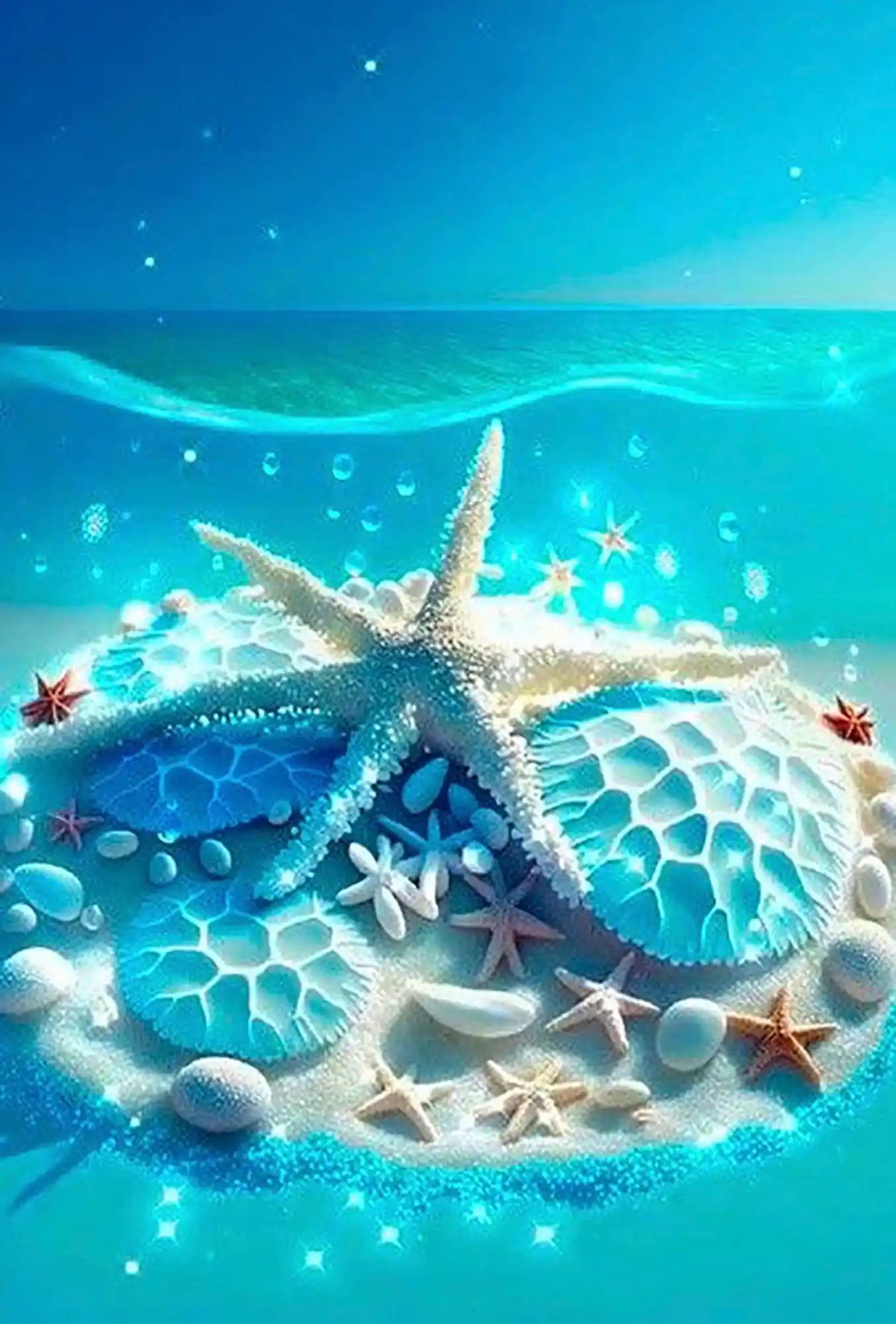 Diamond Painting - Blue Sea Symphony