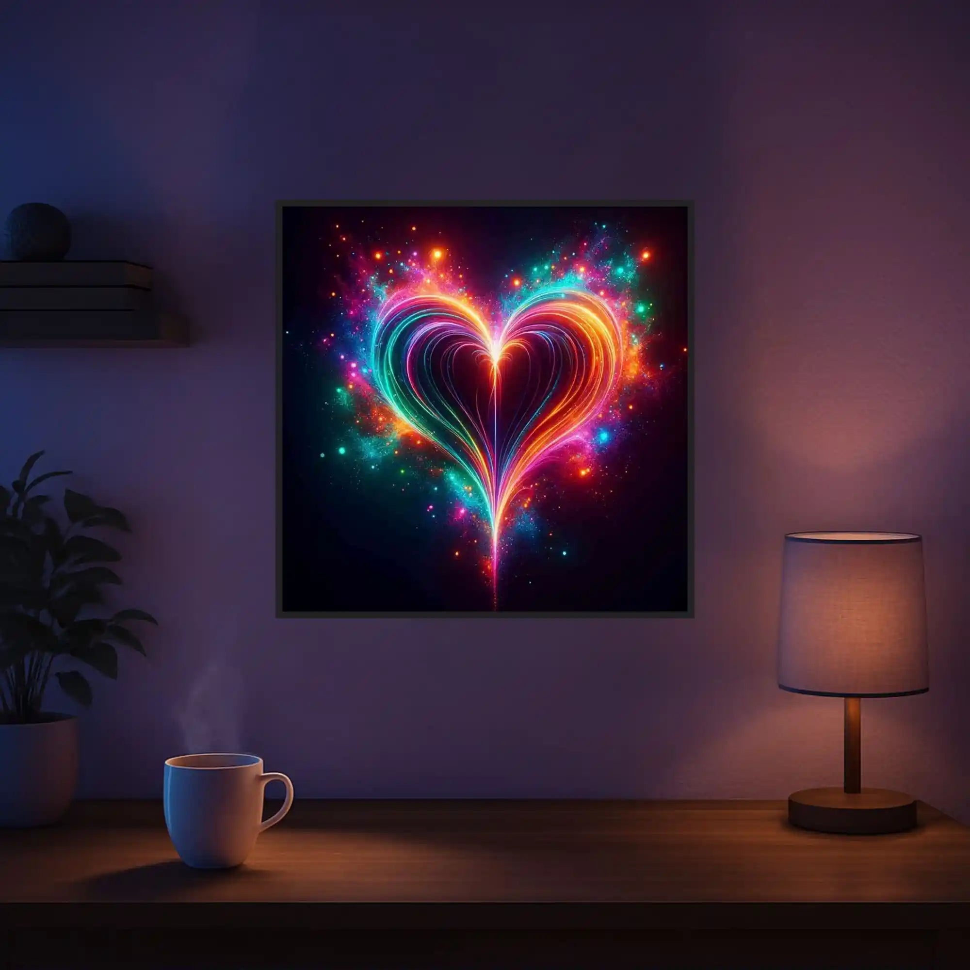 Diamond Painting Glow Picture Special – Heart Flutter
