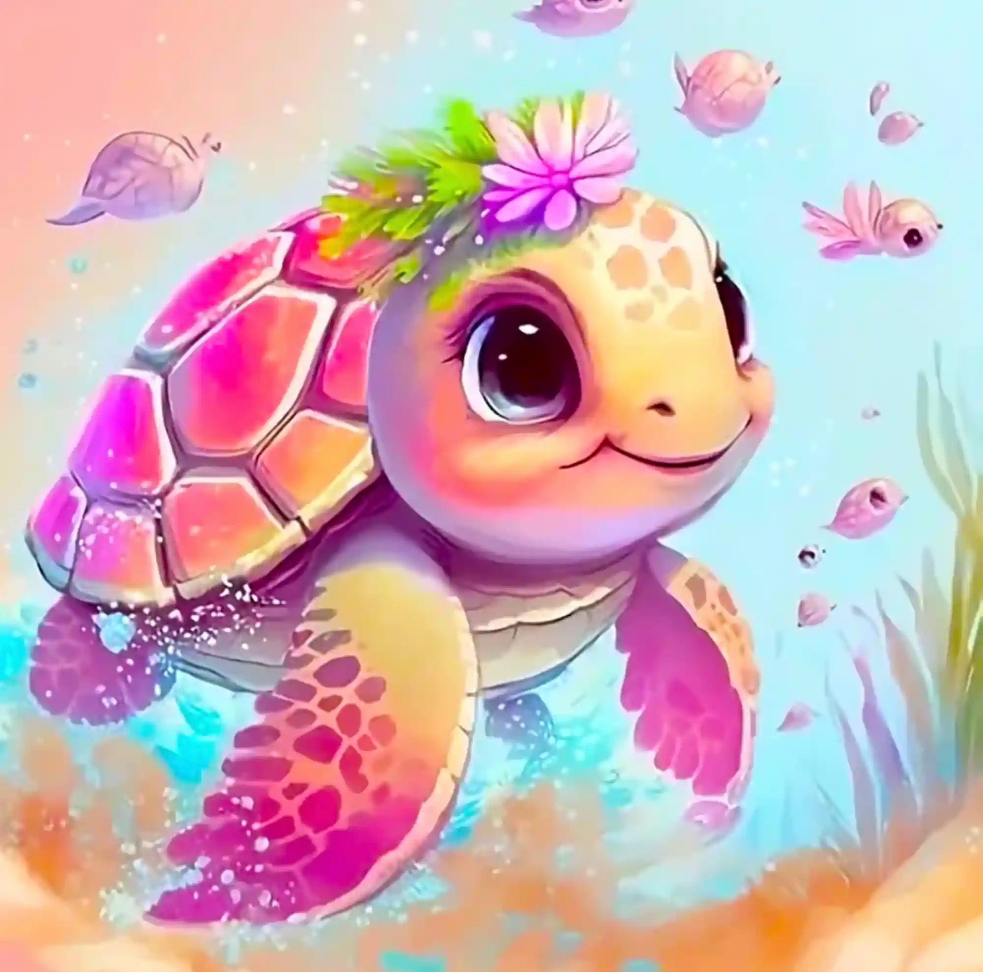 Diamond Painting – Turtle Girl Trudi