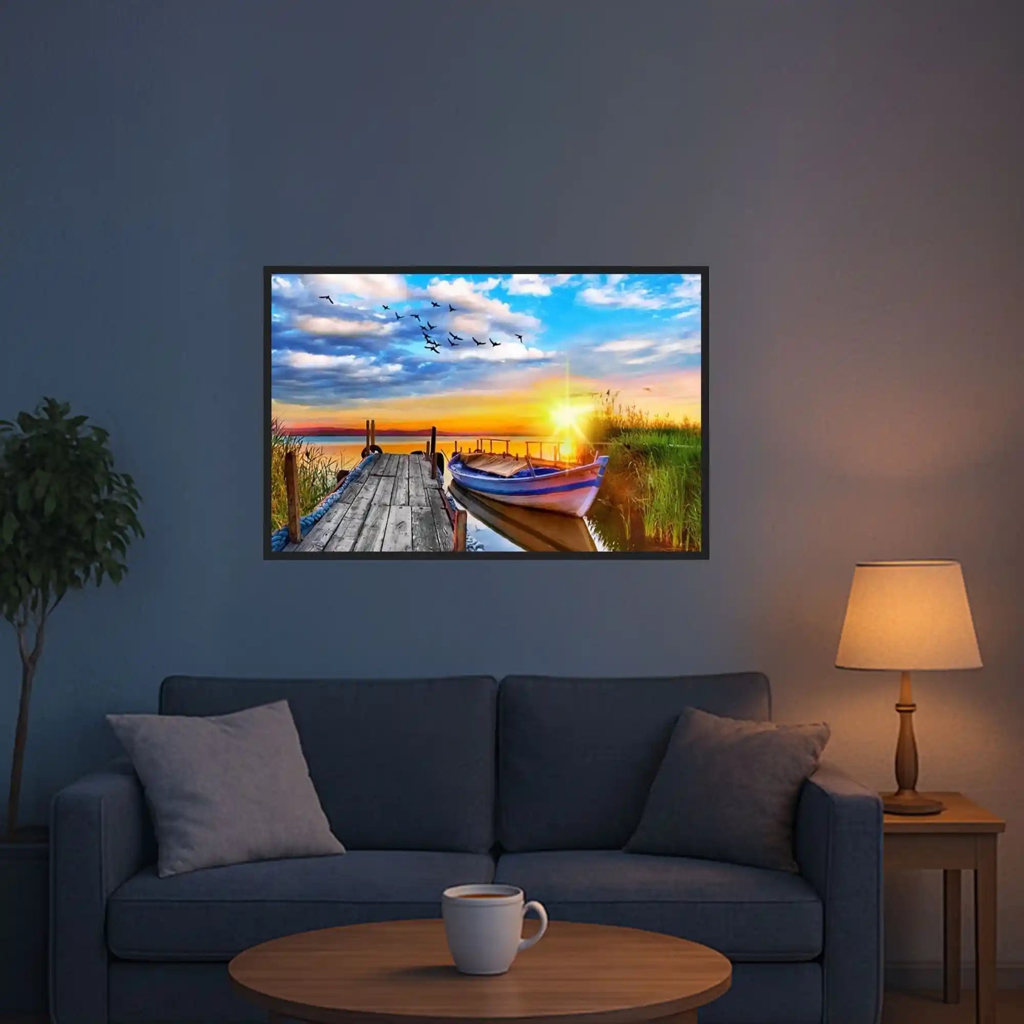 Diamond Painting – Sunny Evening at the Lake