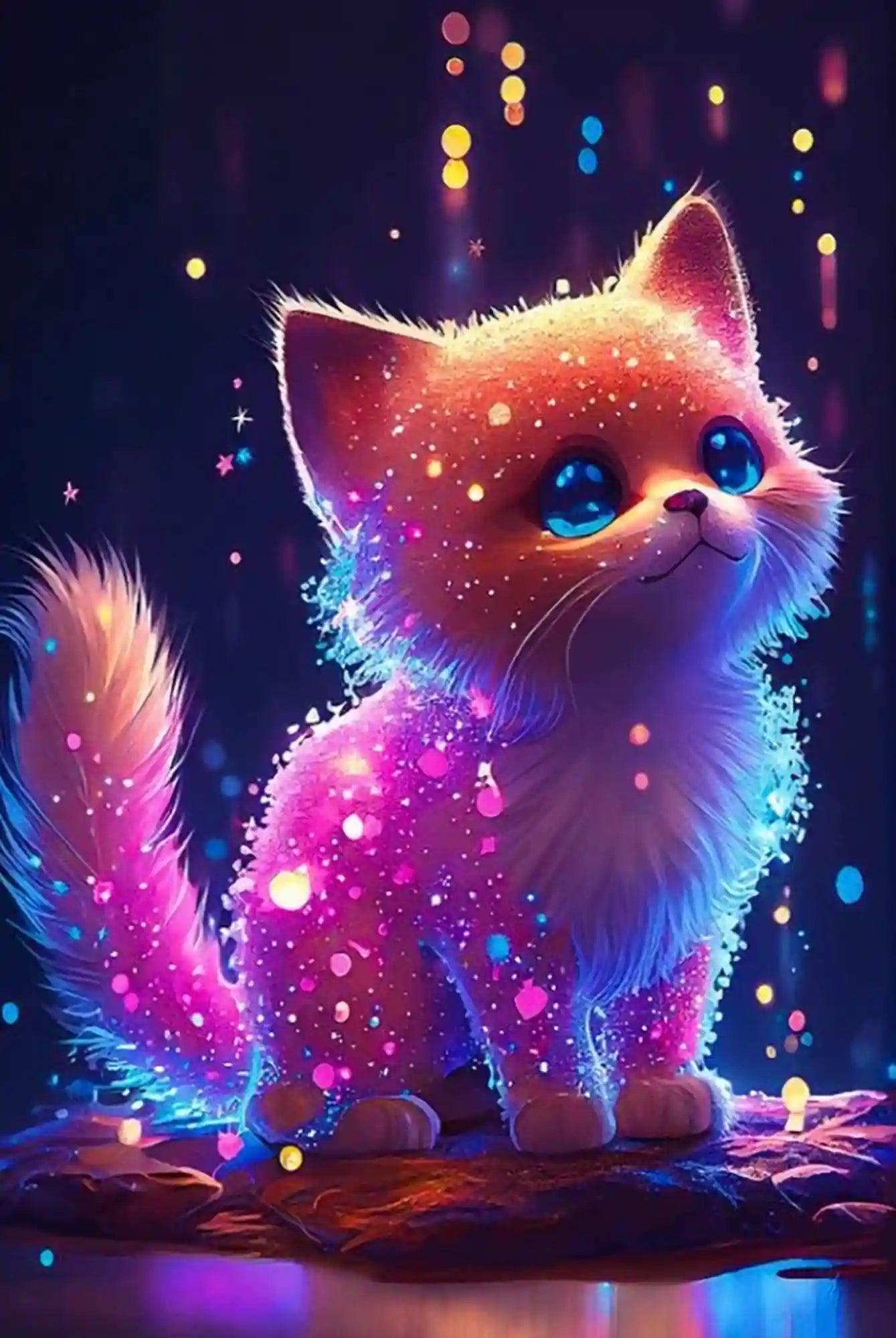 Diamond Painting Glow Picture Special – Sweet Kitten