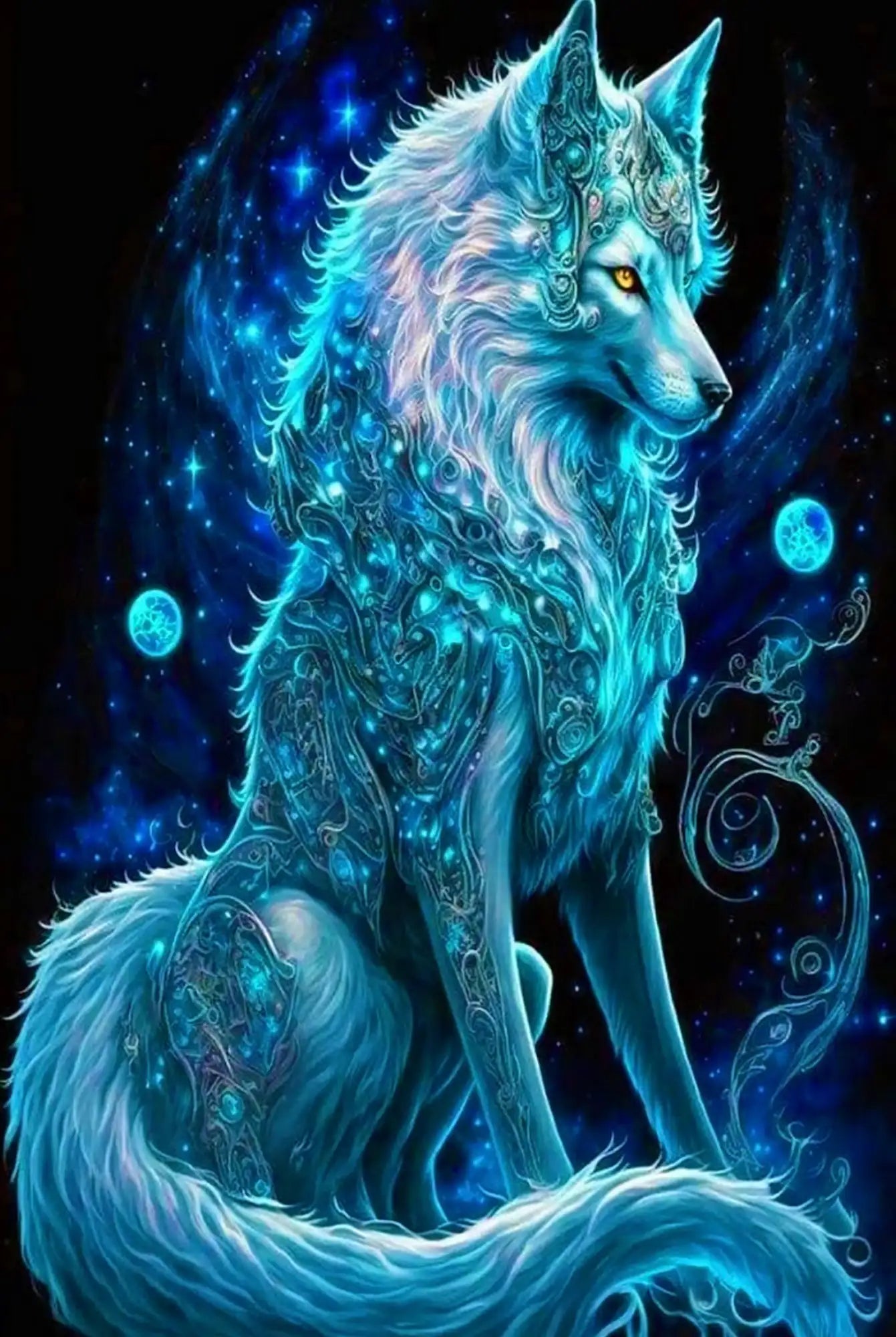 Diamond Painting Glow Picture Special – Enchanted Wolf