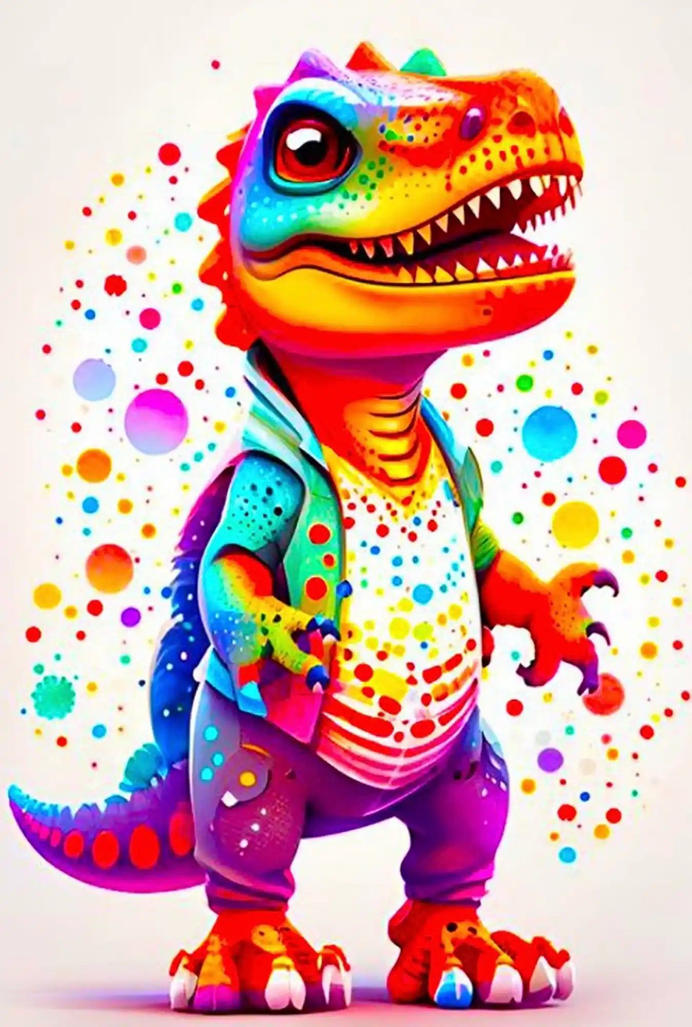 Diamond Painting Kids – Colorful Dinosaur