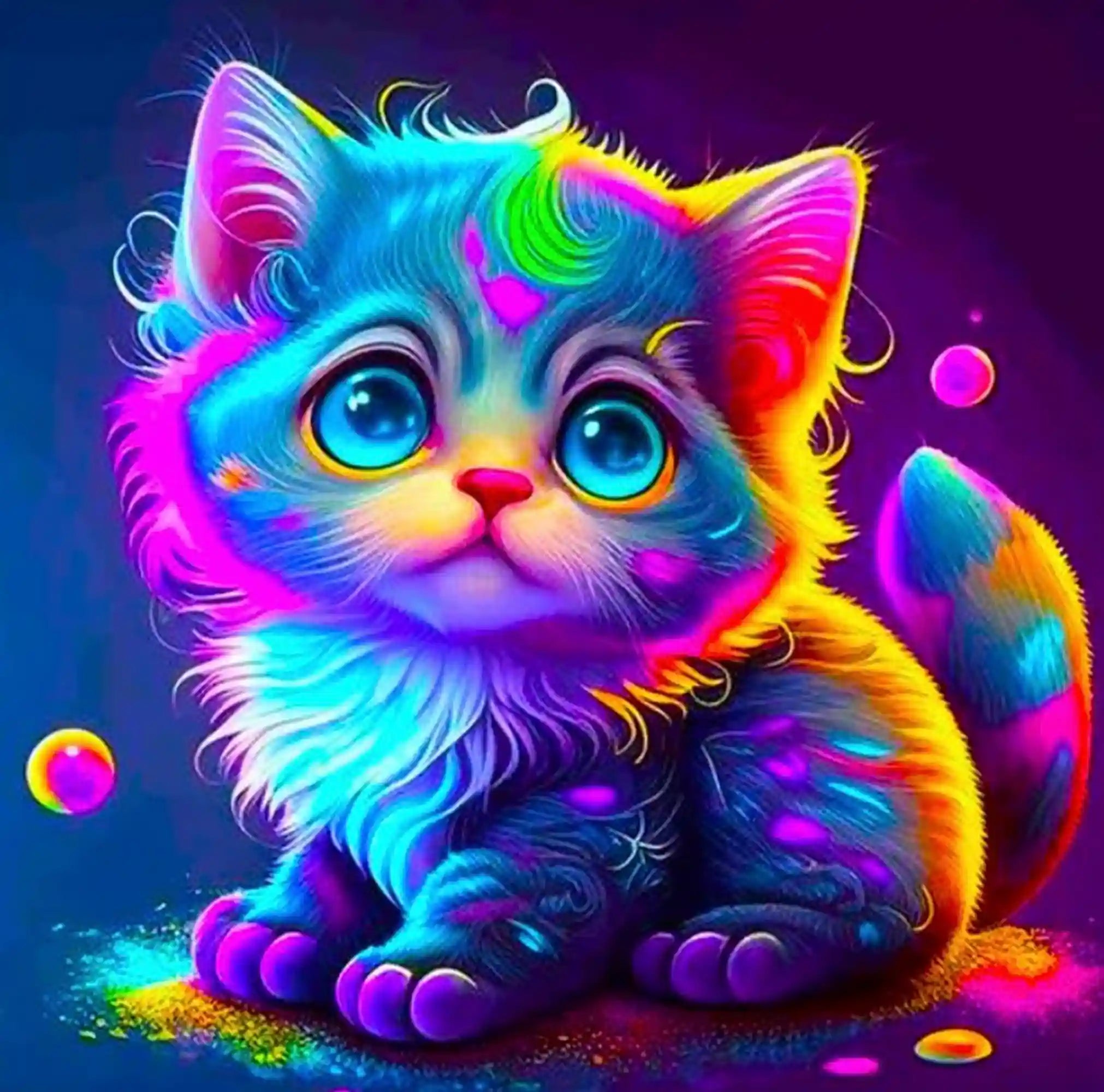 Diamond Painting Kids – Rainbow Kitty