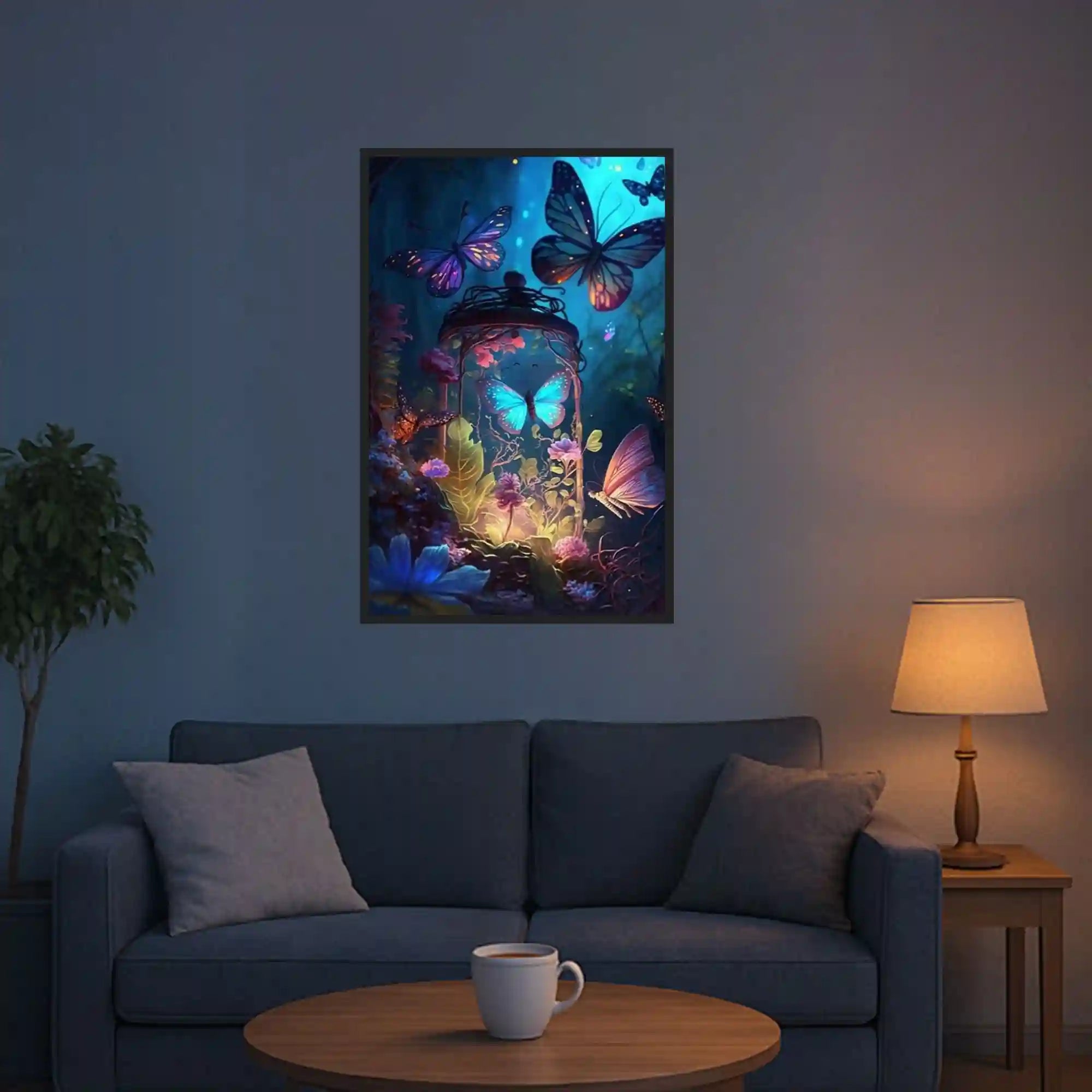 Diamond Painting Glow Picture Special – Night of the Butterflies