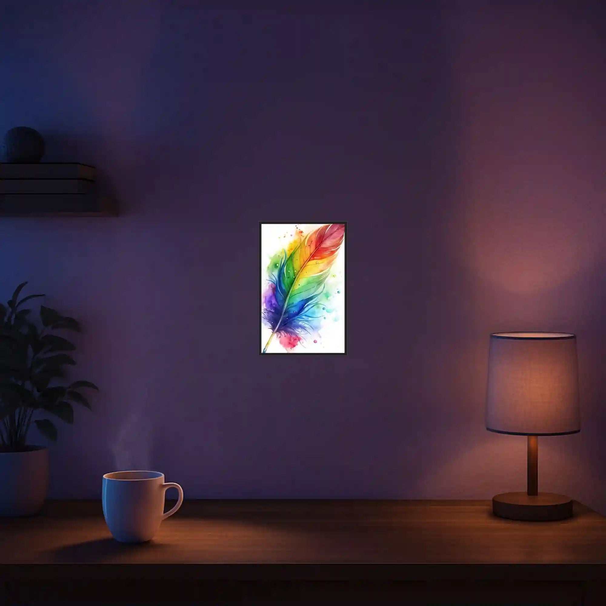 Diamond Painting Mini – Rainbow Feather