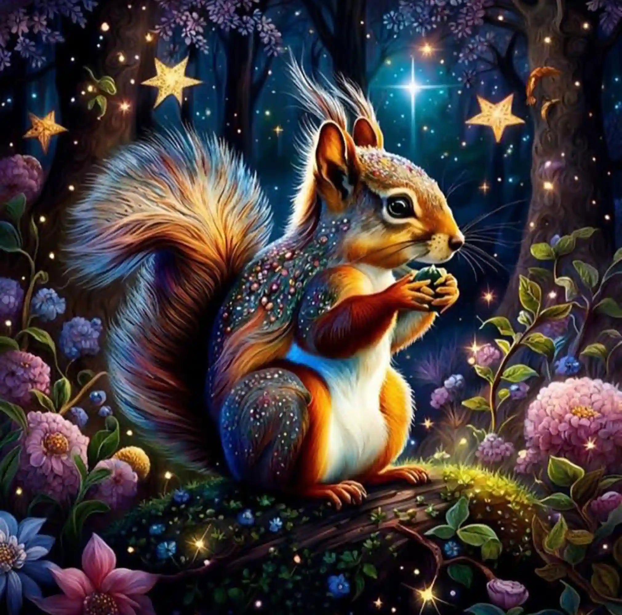 Diamond Painting – Squirrel in the Enchanted Forest